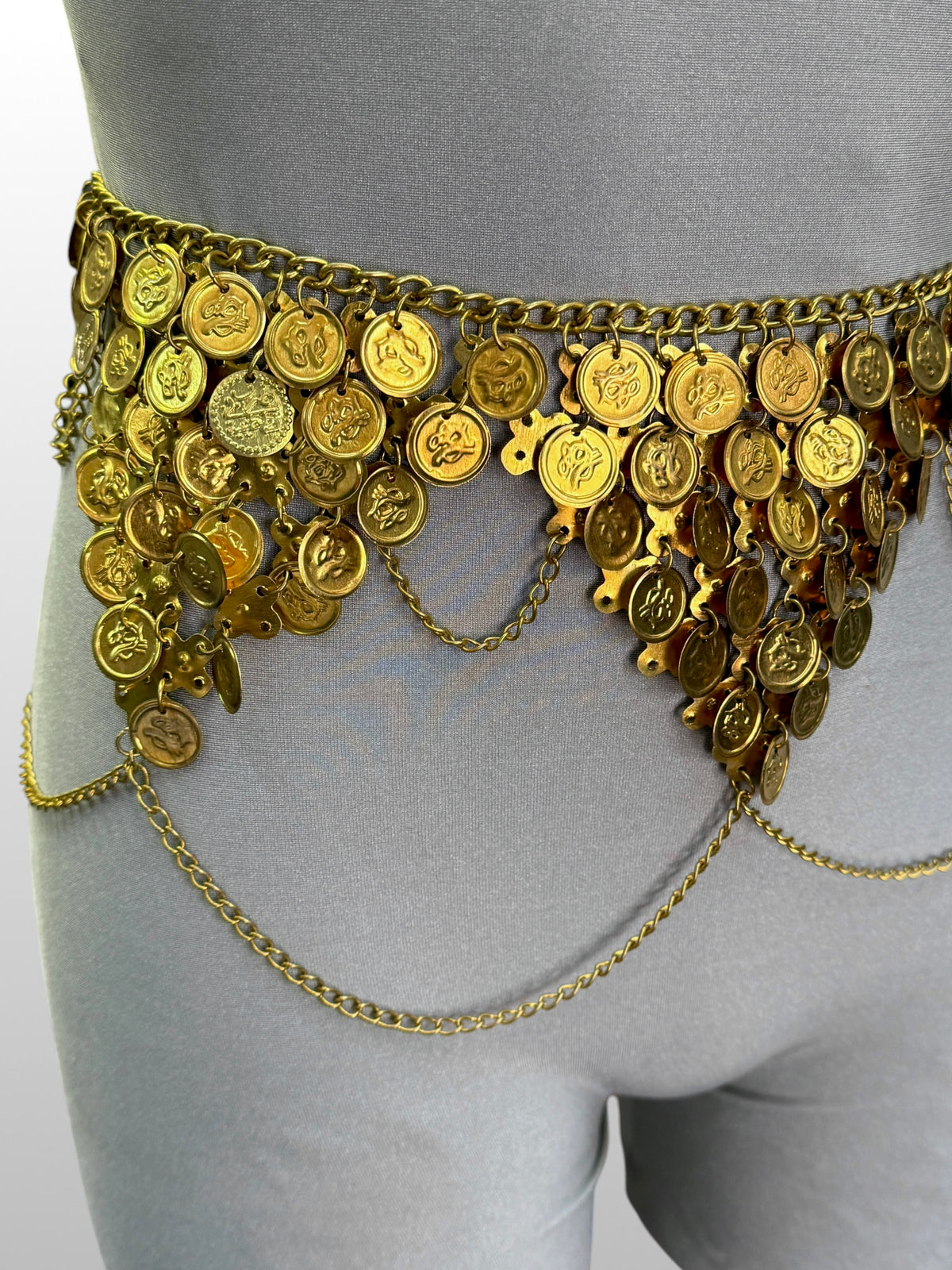 Egyptian Brass Coin Belt