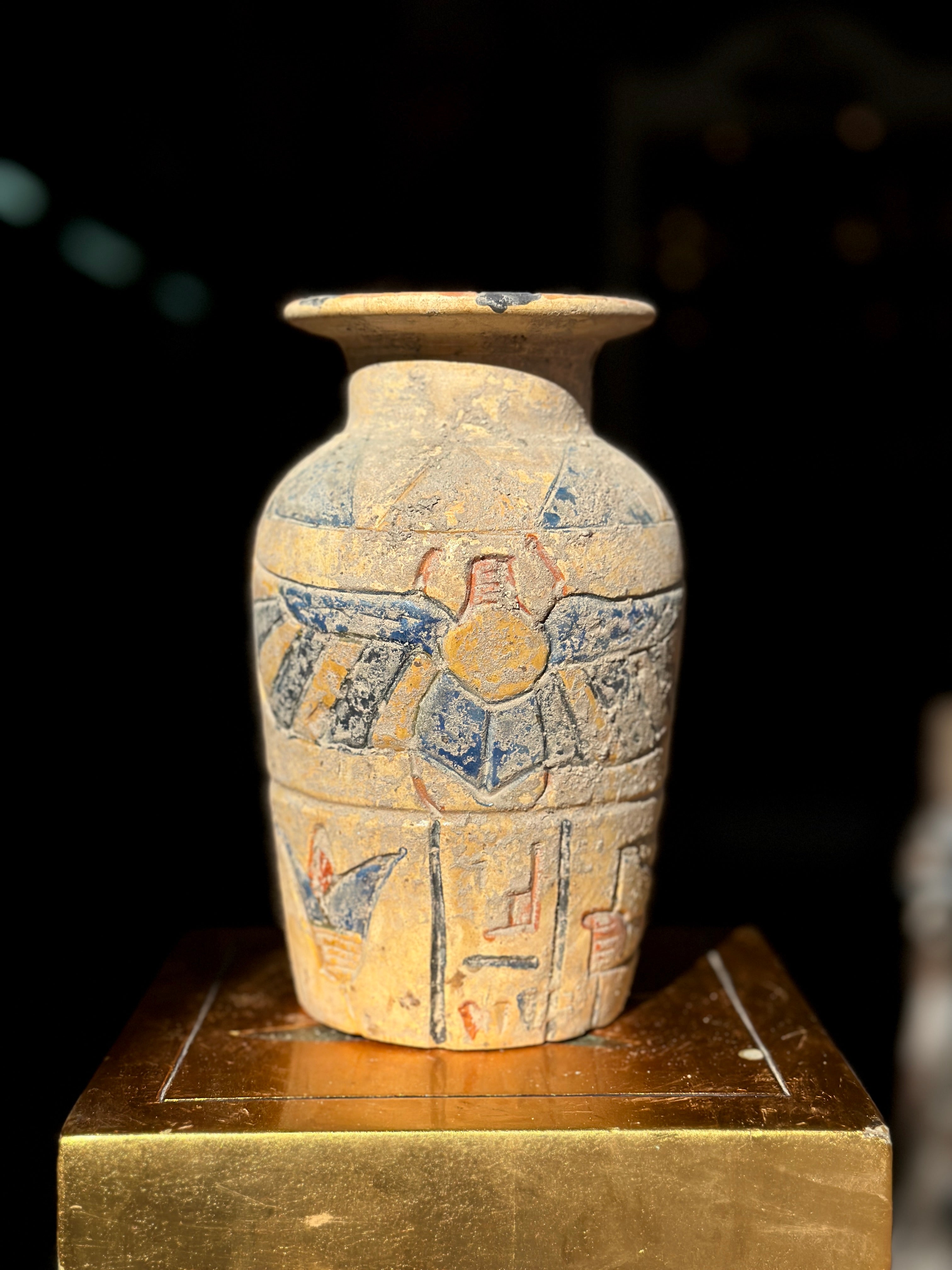 Egyptian Limestone Vase - Handmade in Egypt