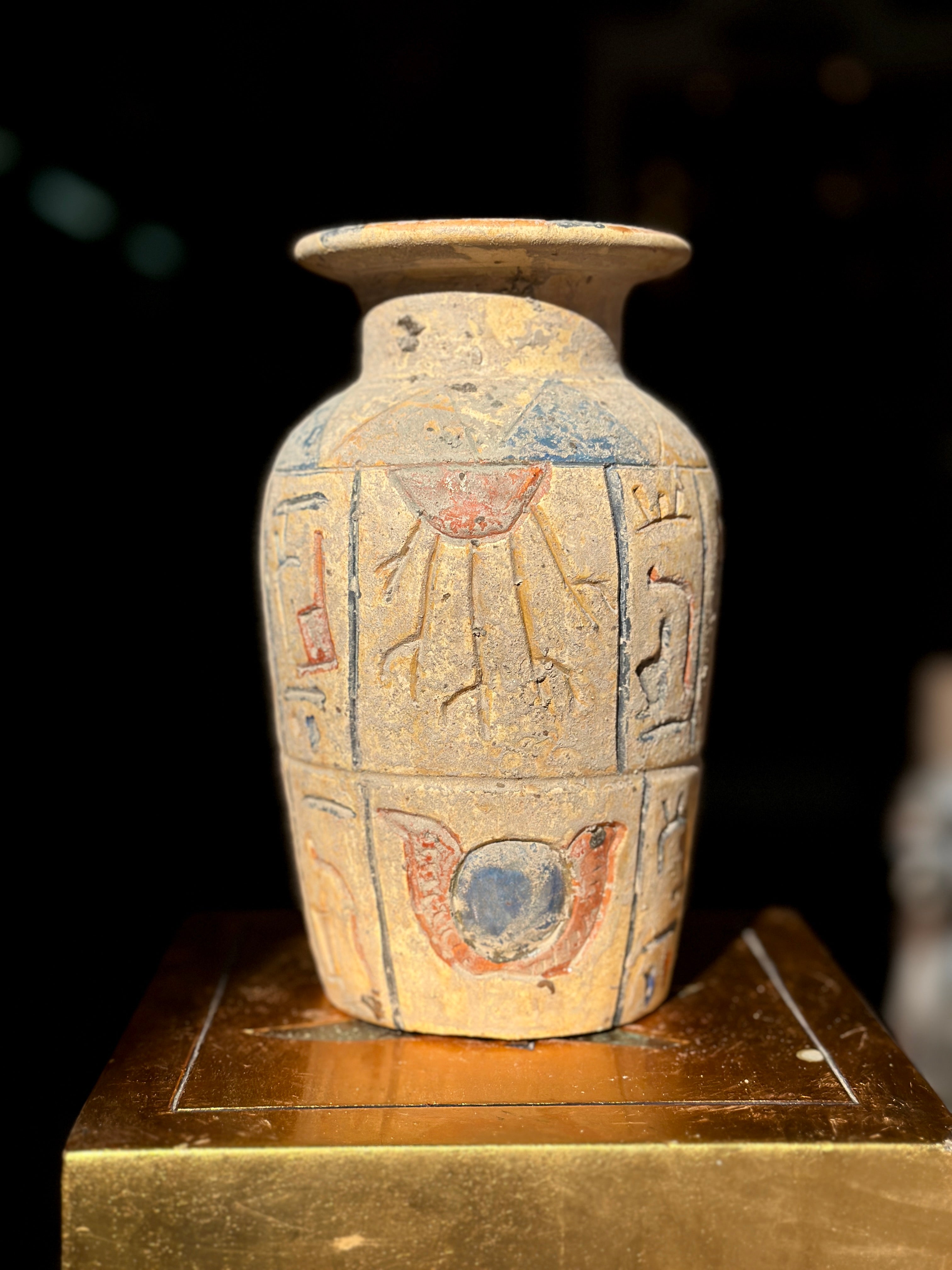 Egyptian Limestone Vase - Handmade in Egypt