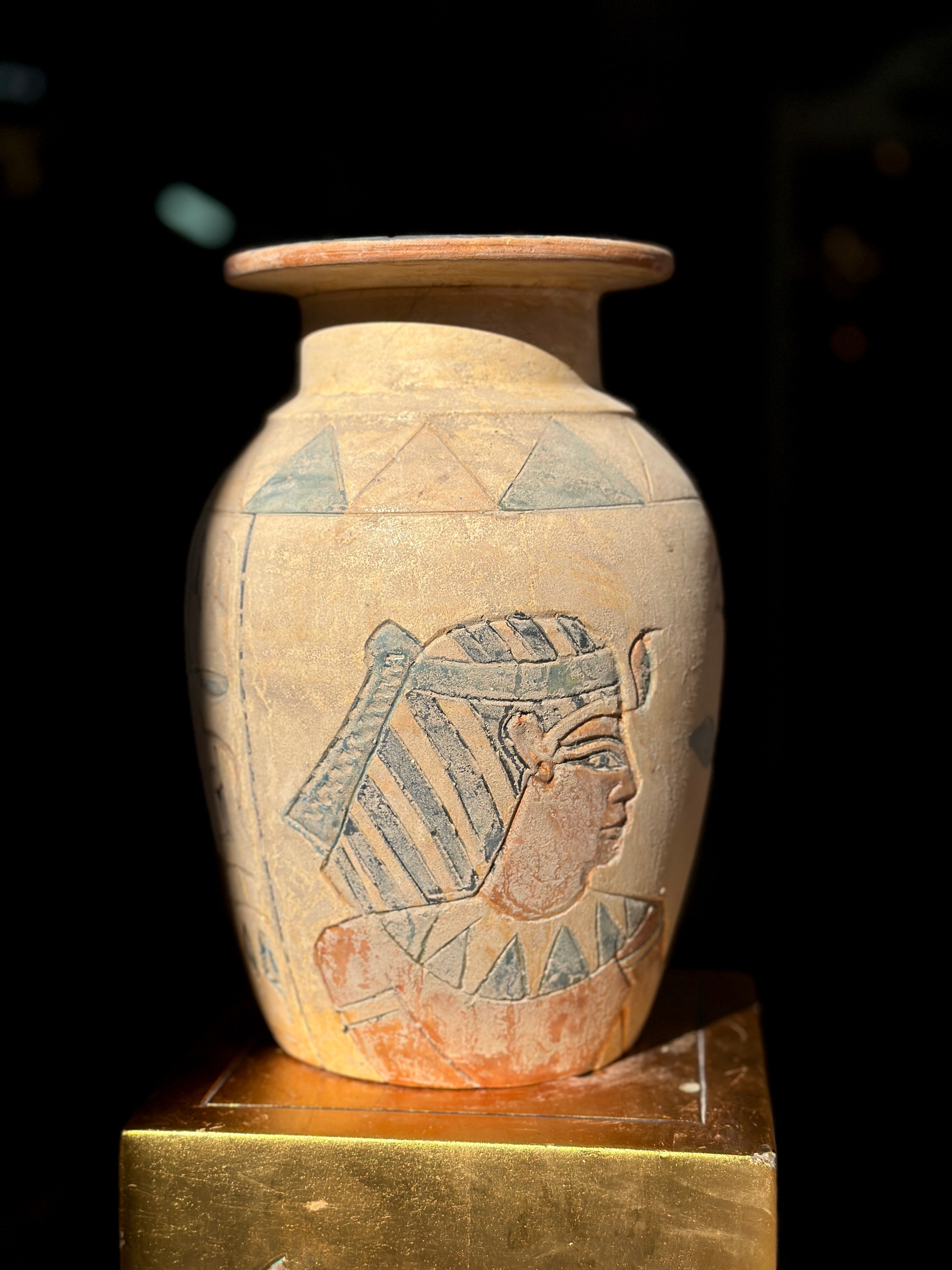 Egyptian Limestone Vase - Handmade in Egypt