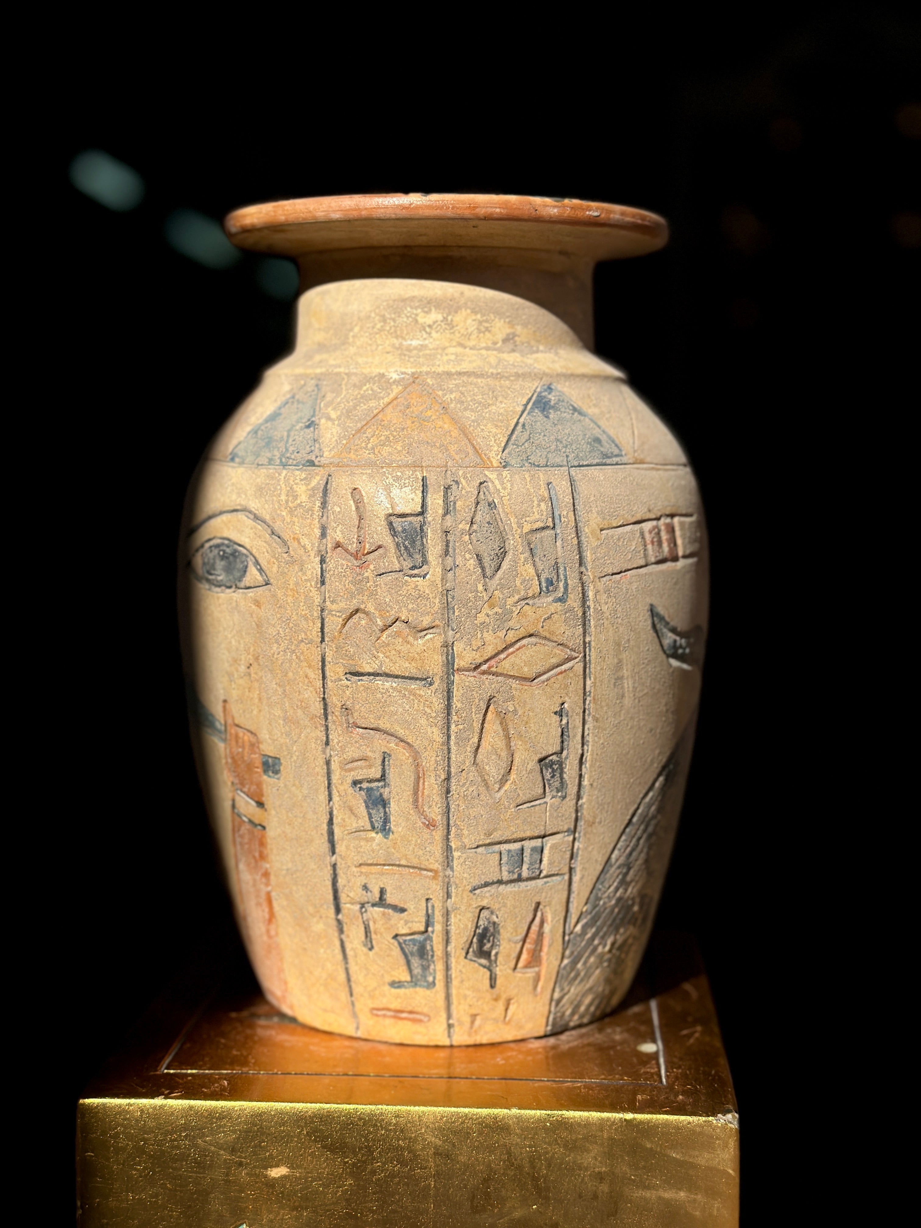 Egyptian Limestone Vase - Handmade in Egypt