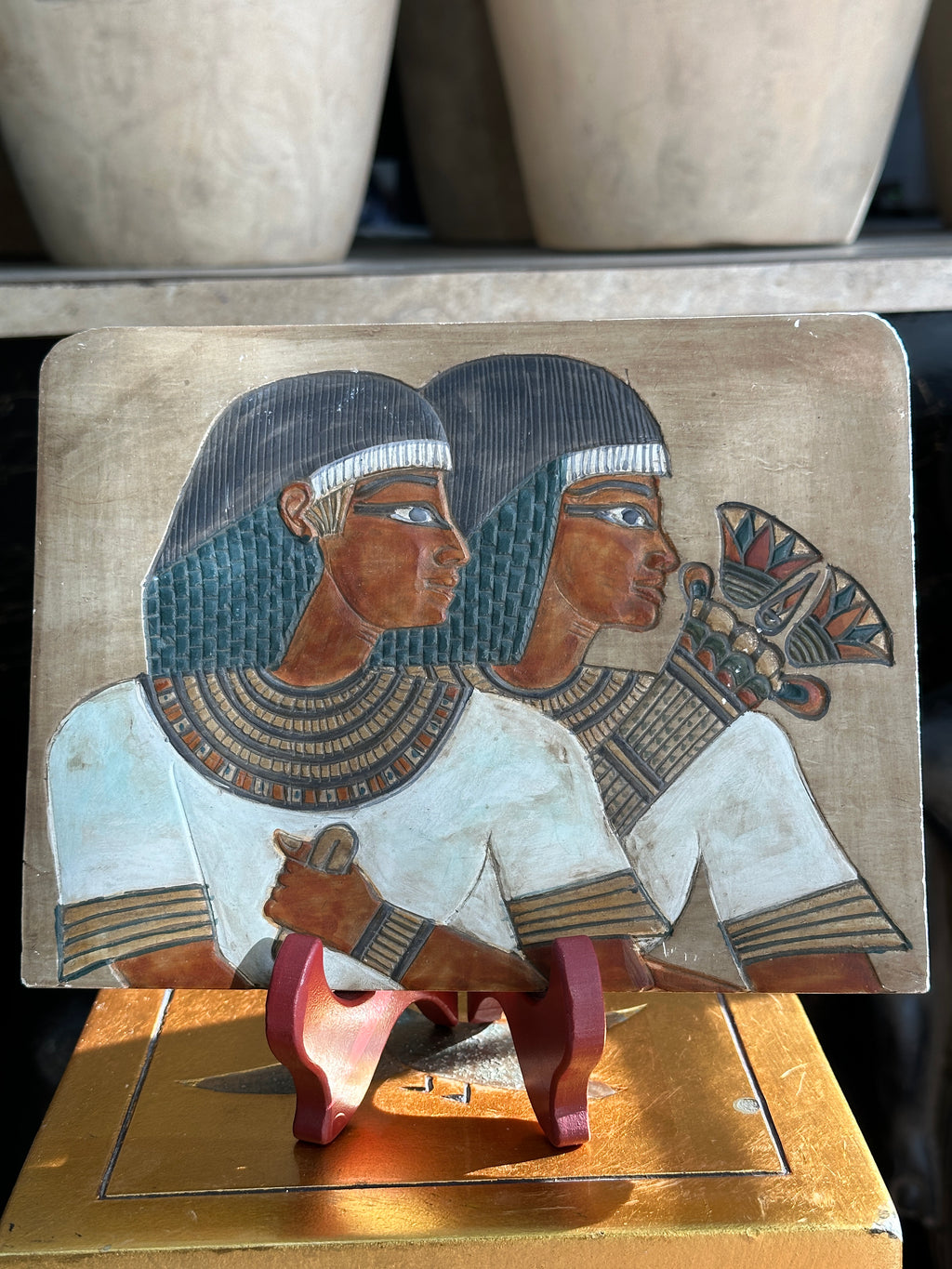 Egyptian Nobles Wall Plaque