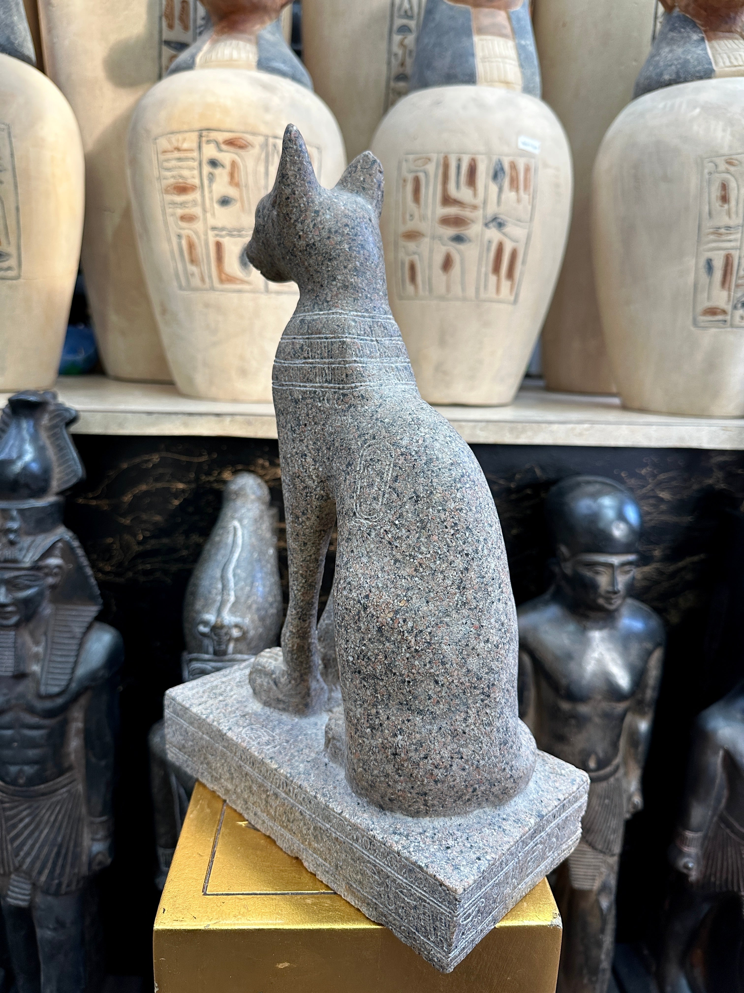 Bastet Statue - Red Granite