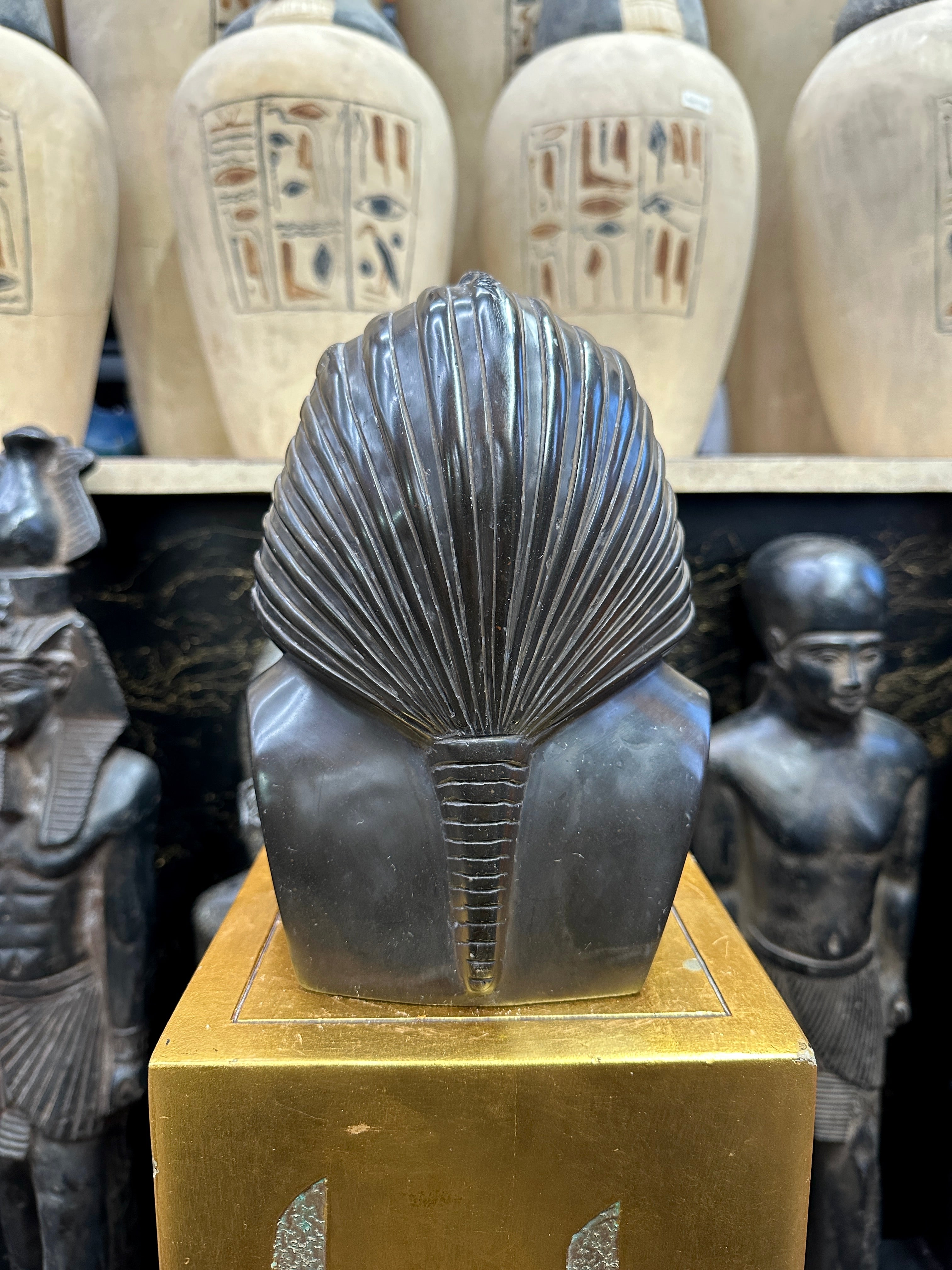 King Tutankhamen Bust - Basalt