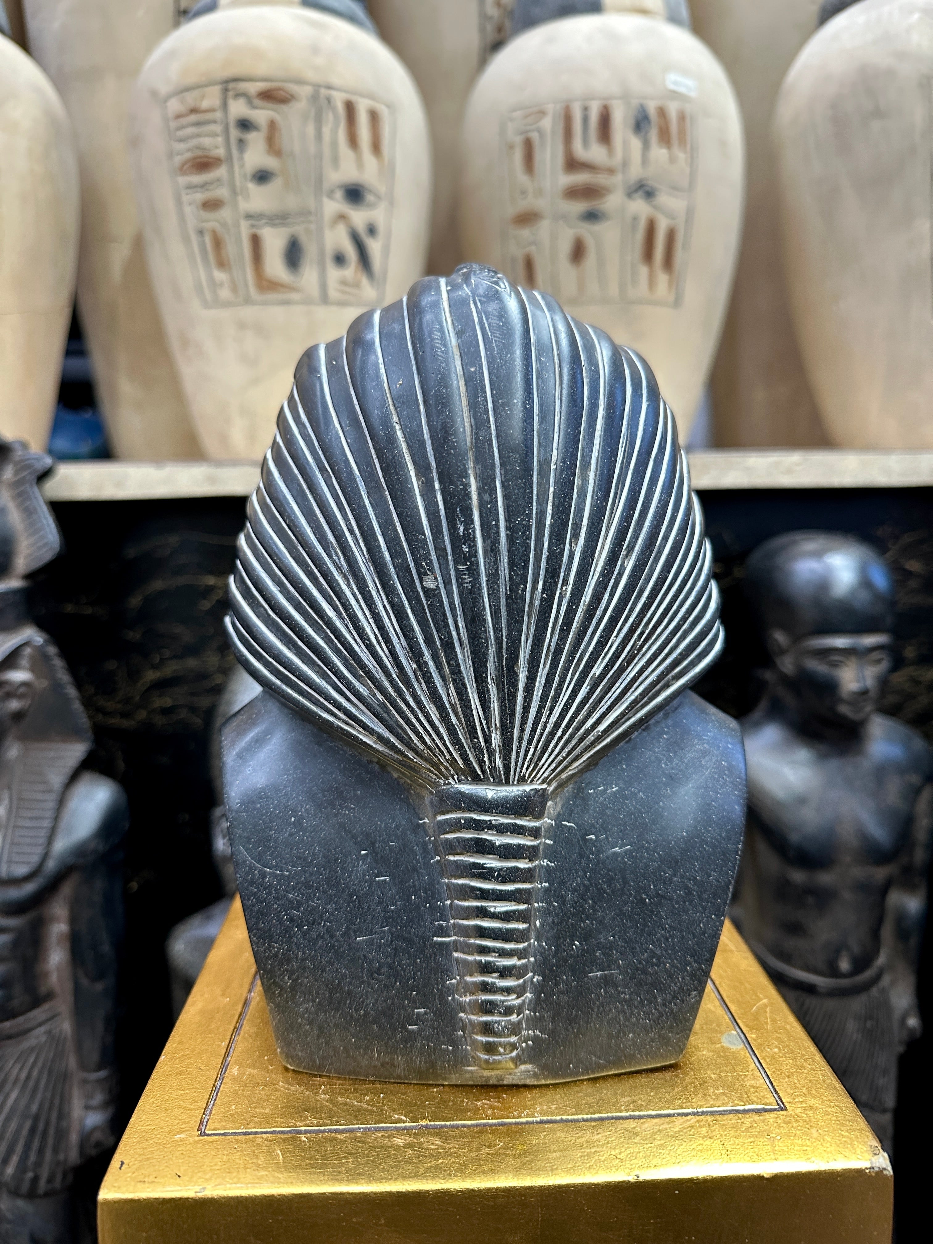 King Tutankhamen Bust - Basalt