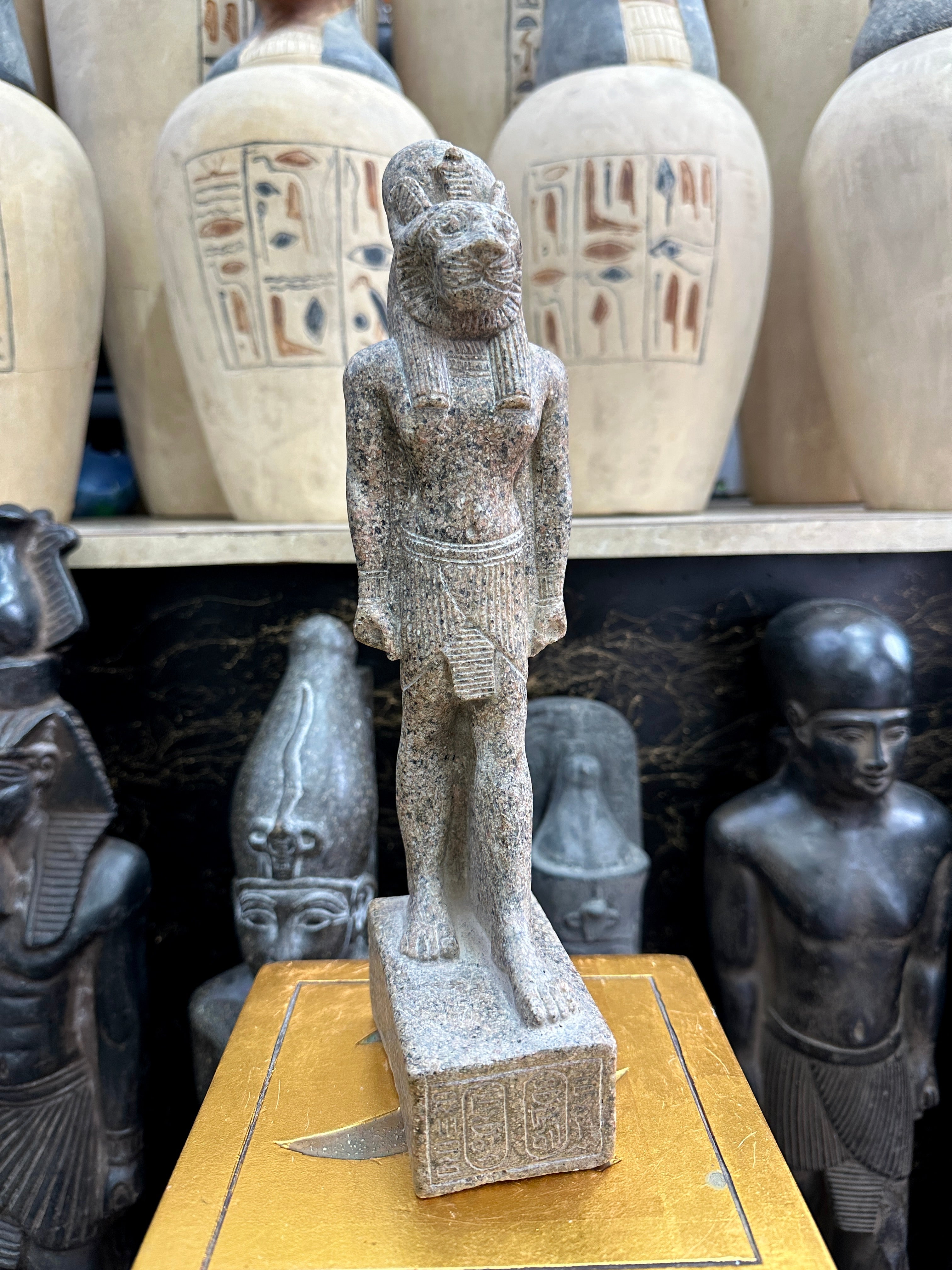 Sekhmet Statue - Red Granite