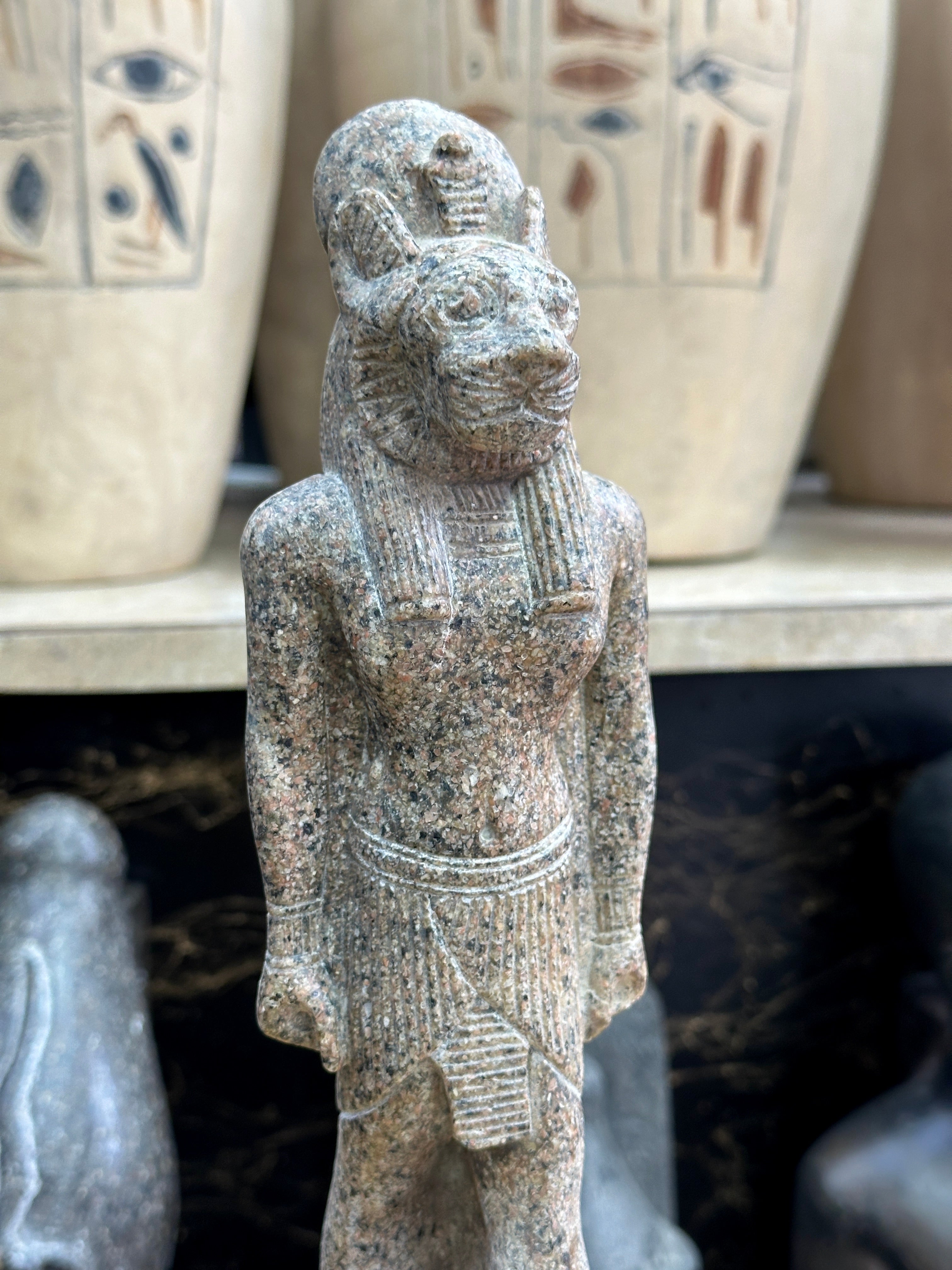 Sekhmet Statue - Red Granite