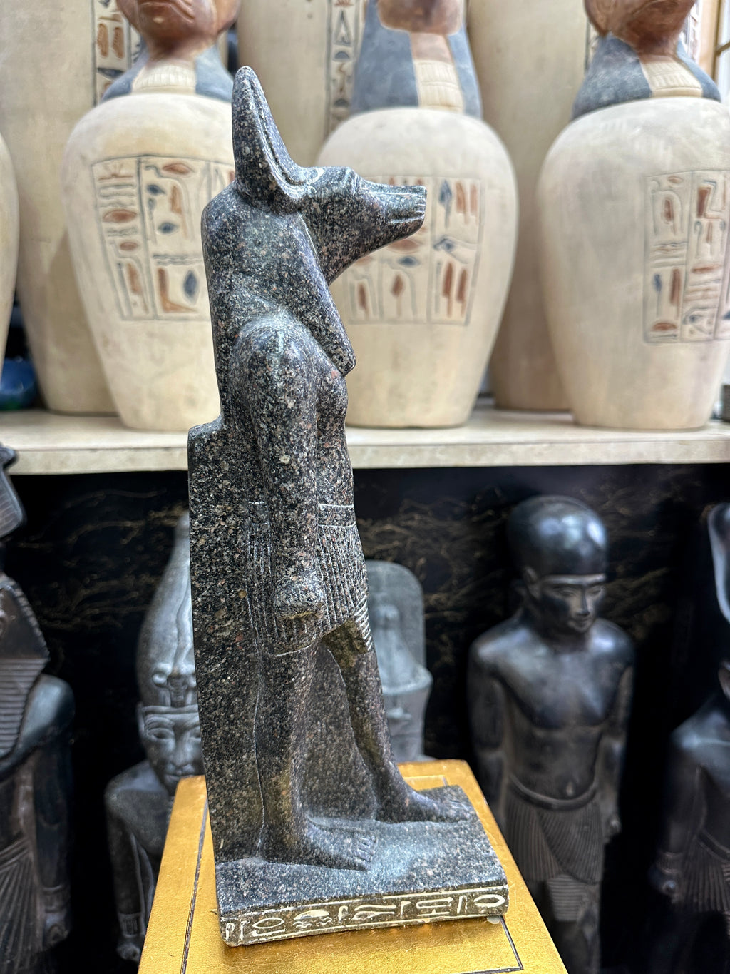 Anubis Statue - Black Granite