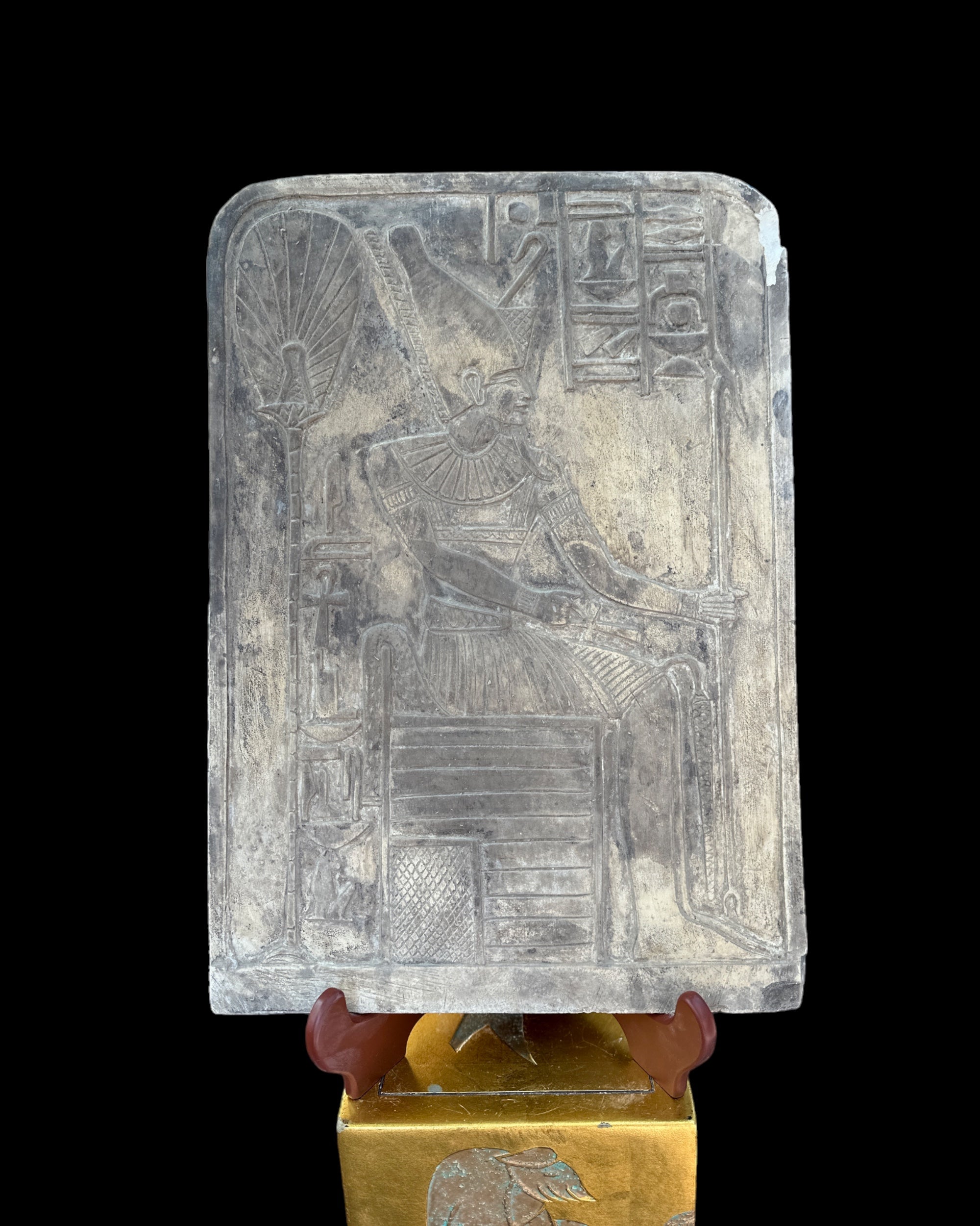 Pharaoh Enthroned Plaque