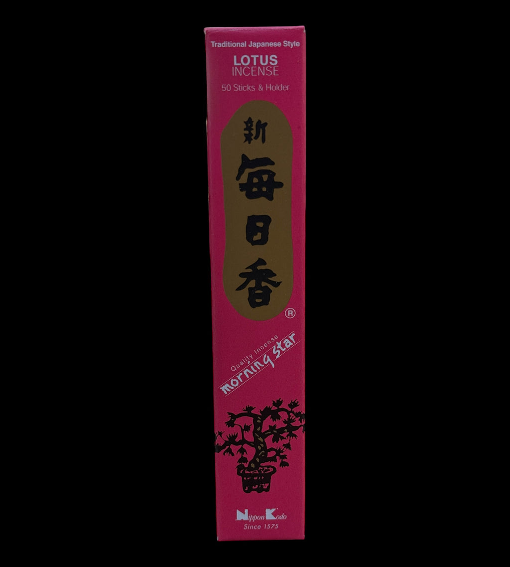 Morning Star Lotus Incense 50 Sticks with ceramic burner
