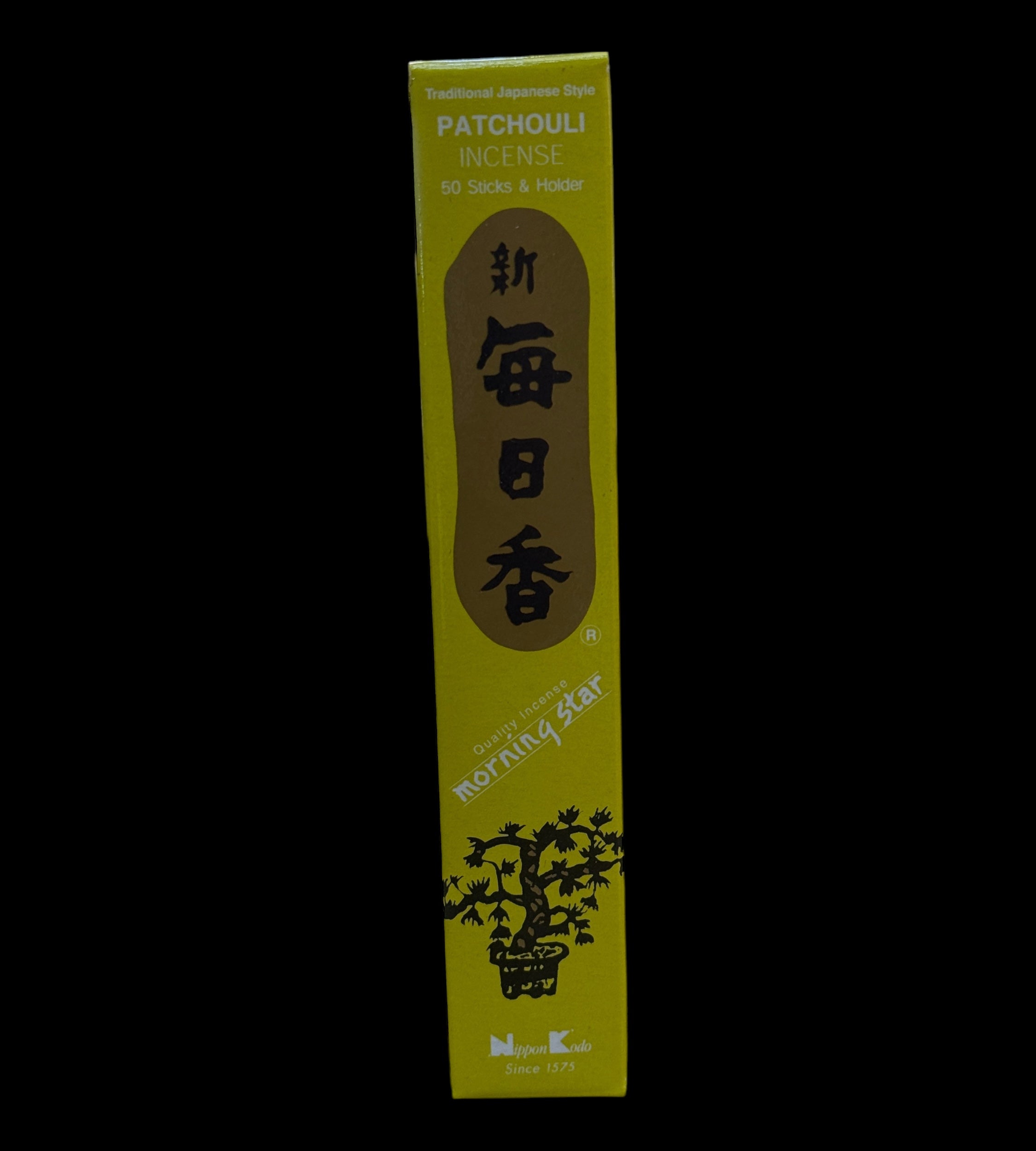 Morning Star Patchouli Incense 50 Sticks with ceramic burner