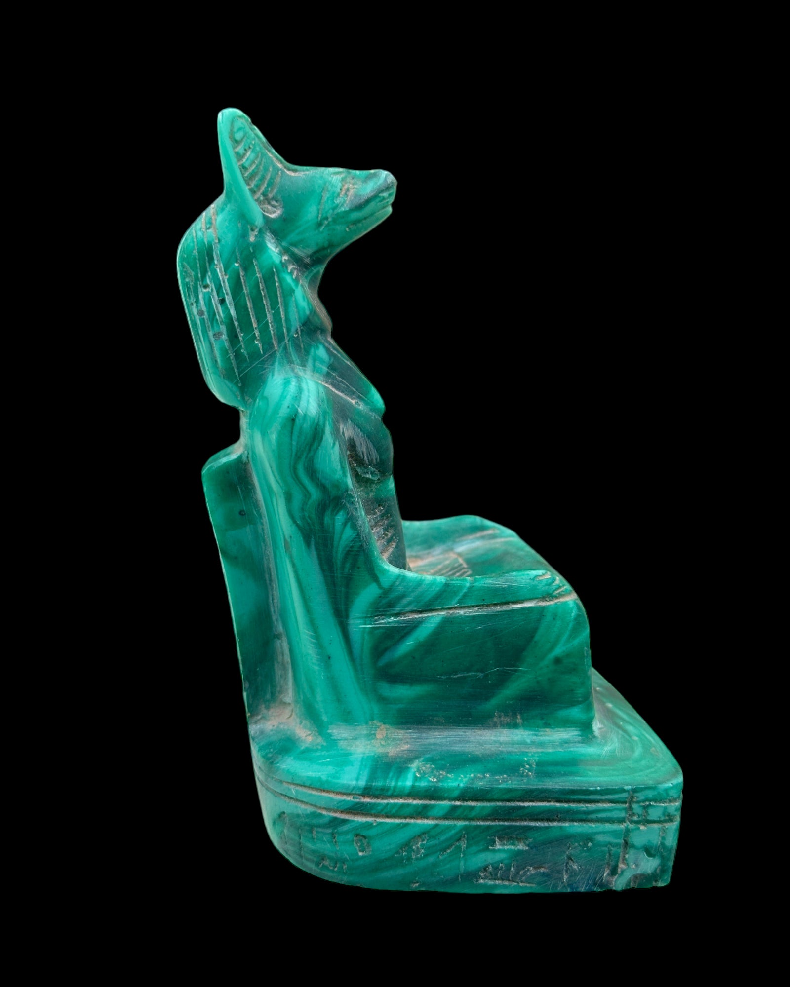 Anubis Statue - Malachite Green