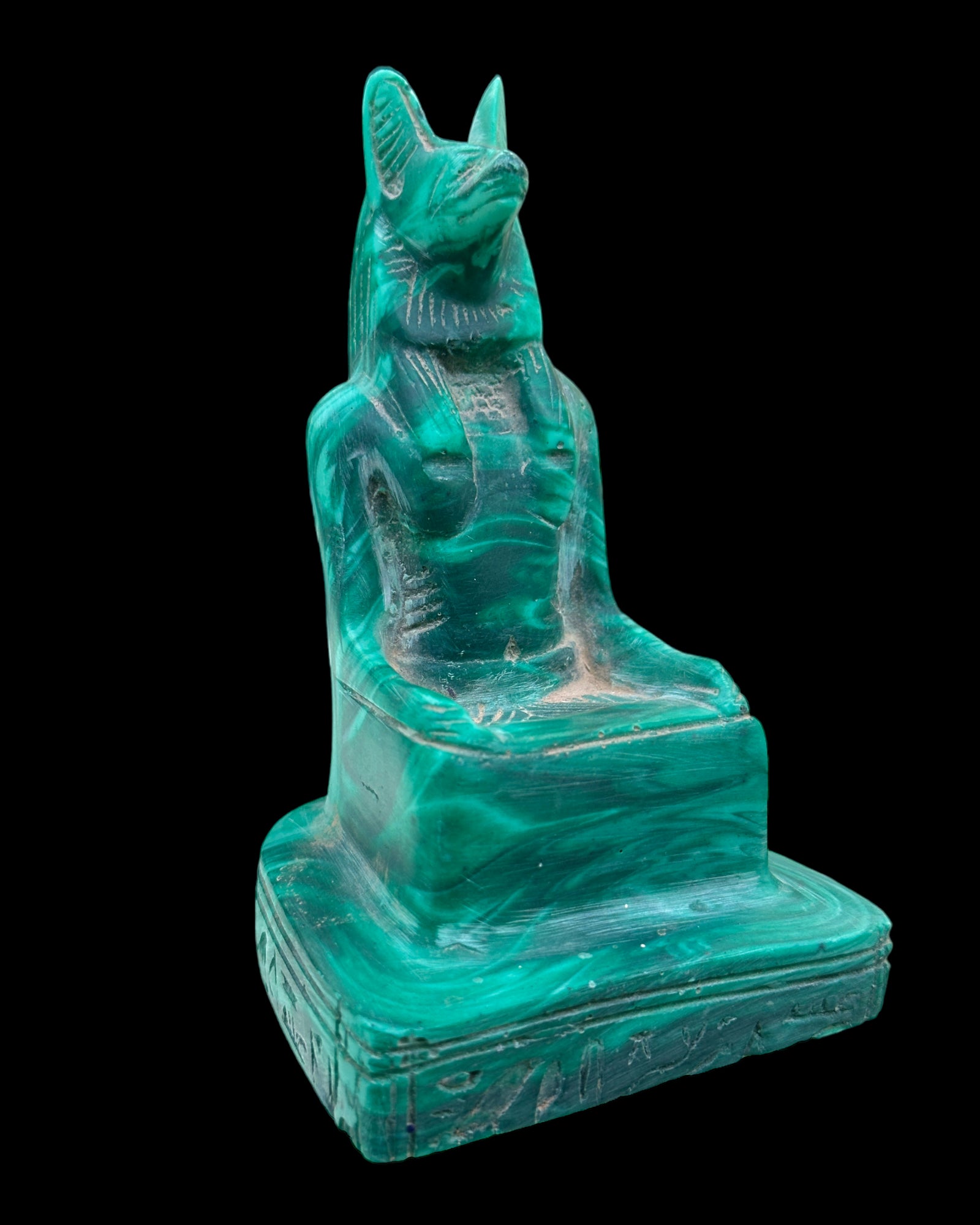 Anubis Statue - Malachite Green