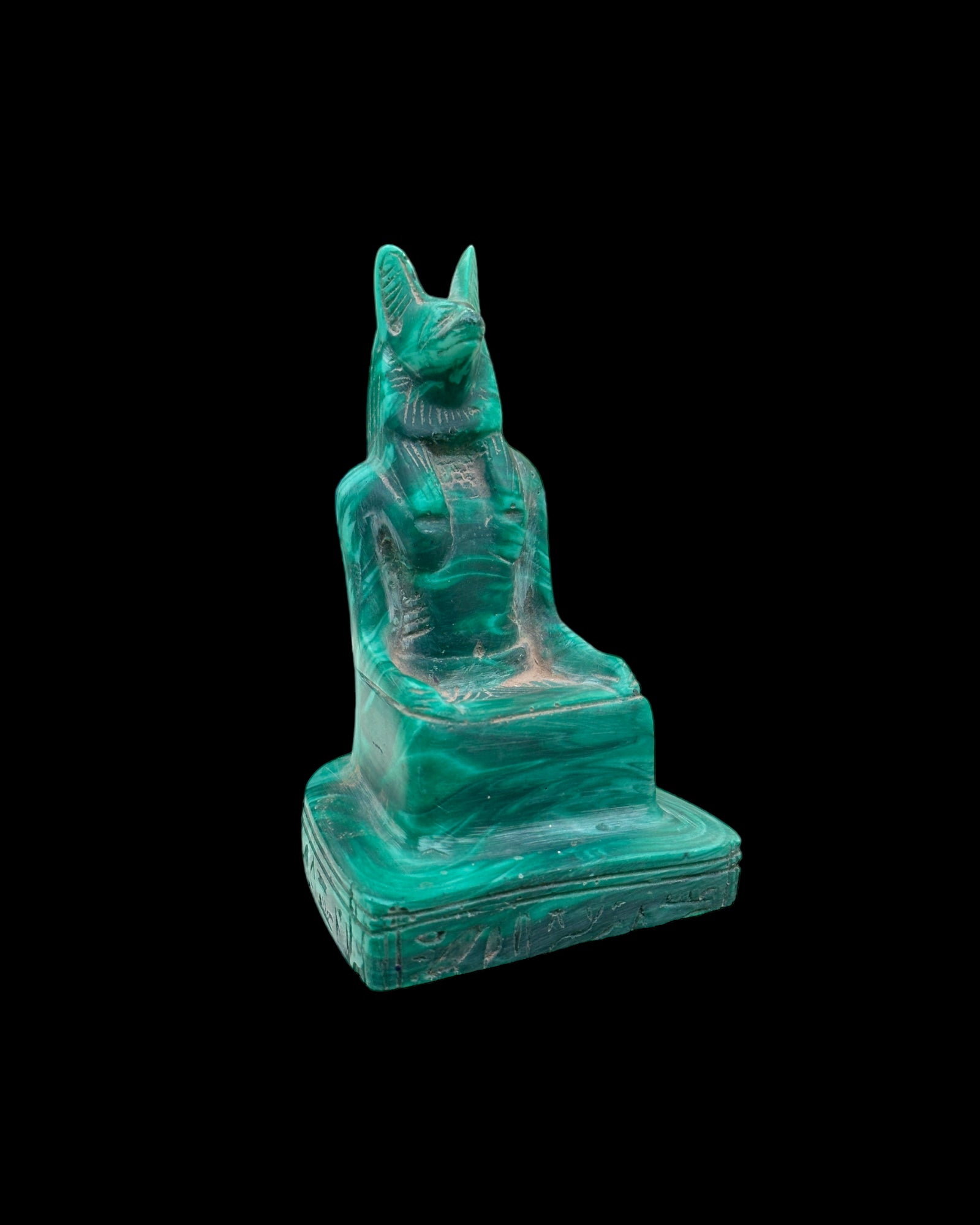 Anubis Statue - Malachite Green