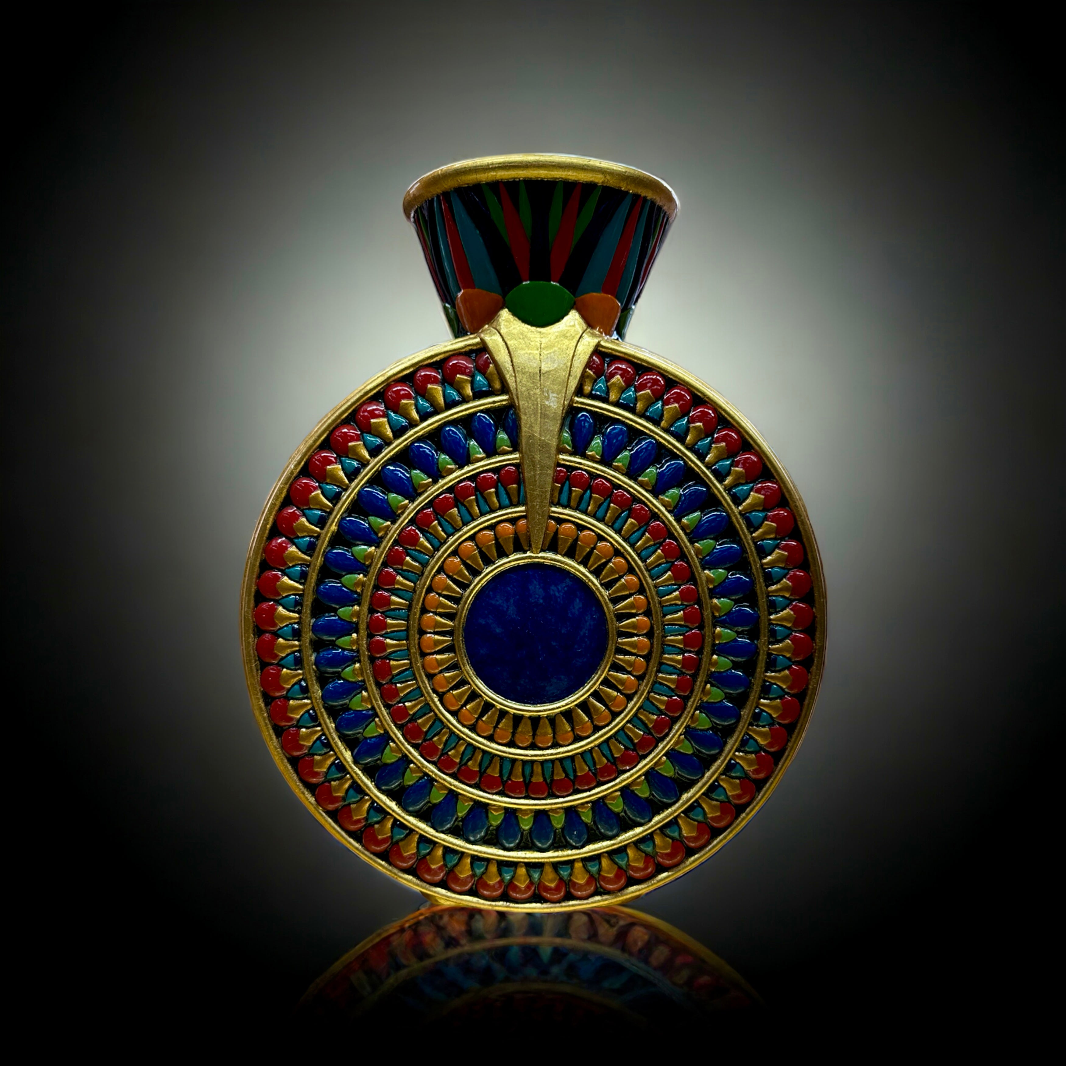 Sun Disc Lotus Vase