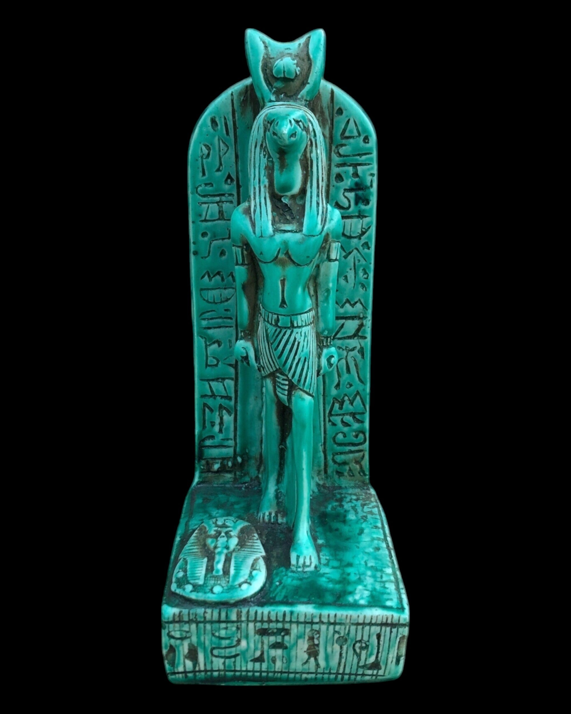 Thoth with Hieroglyphic Stela Statue