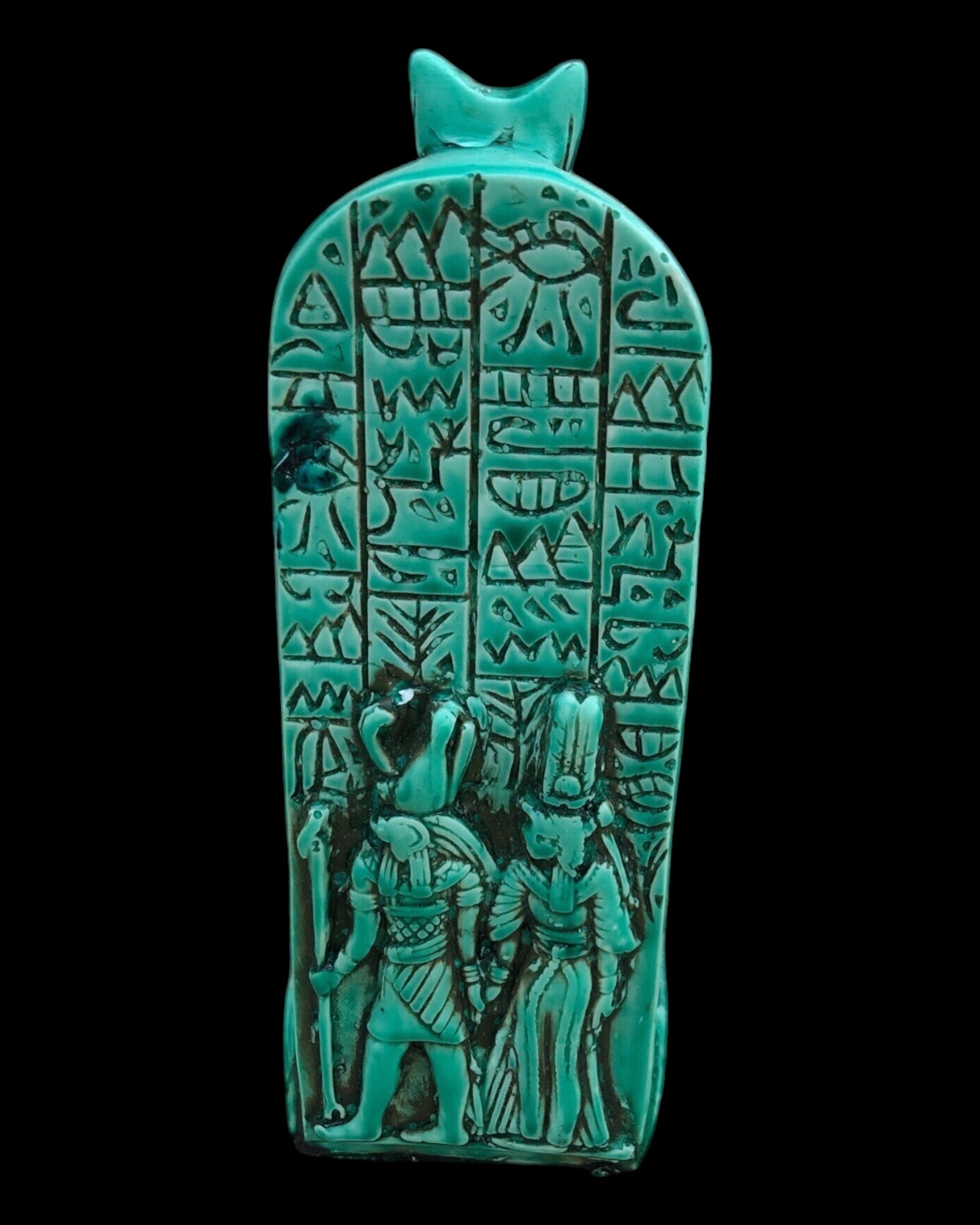 Thoth with Hieroglyphic Stela Statue