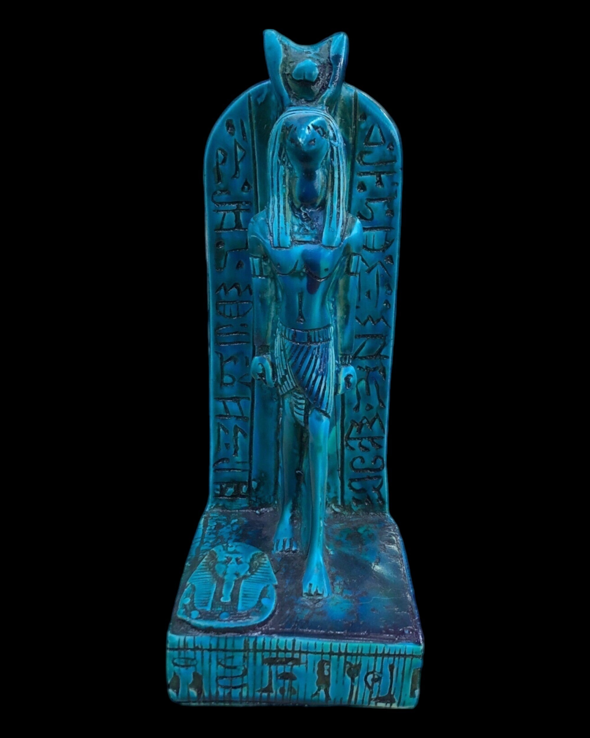 Thoth with Hieroglyphic Stela Statue