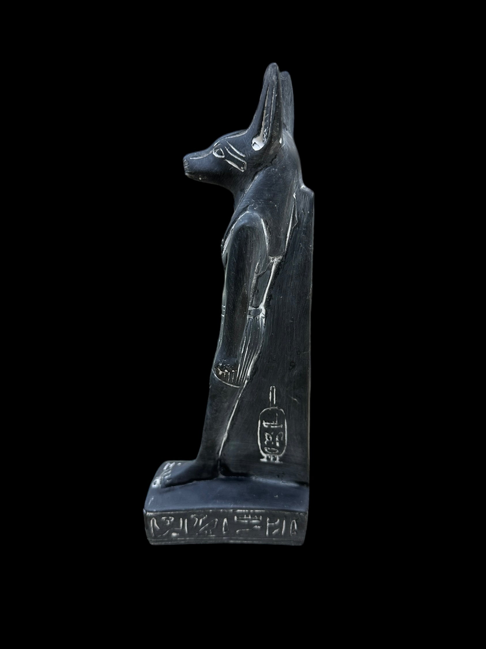 Anubis Basalt Statue - Handcrafted in Egypt