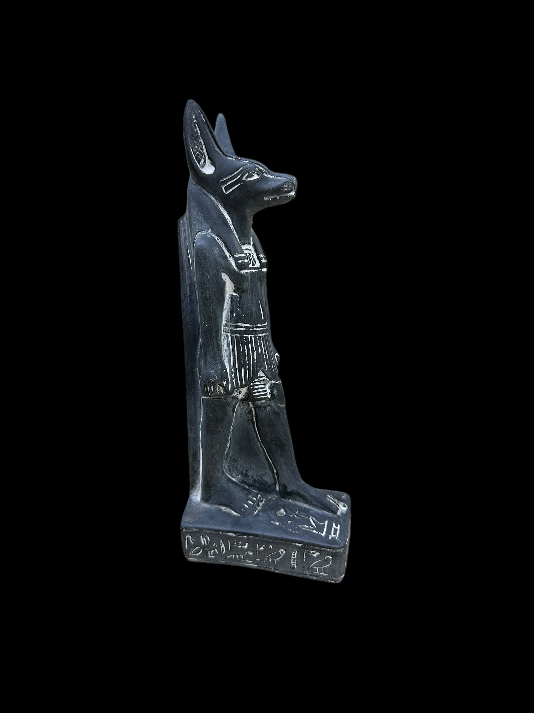 Anubis Basalt Statue - Handcrafted in Egypt