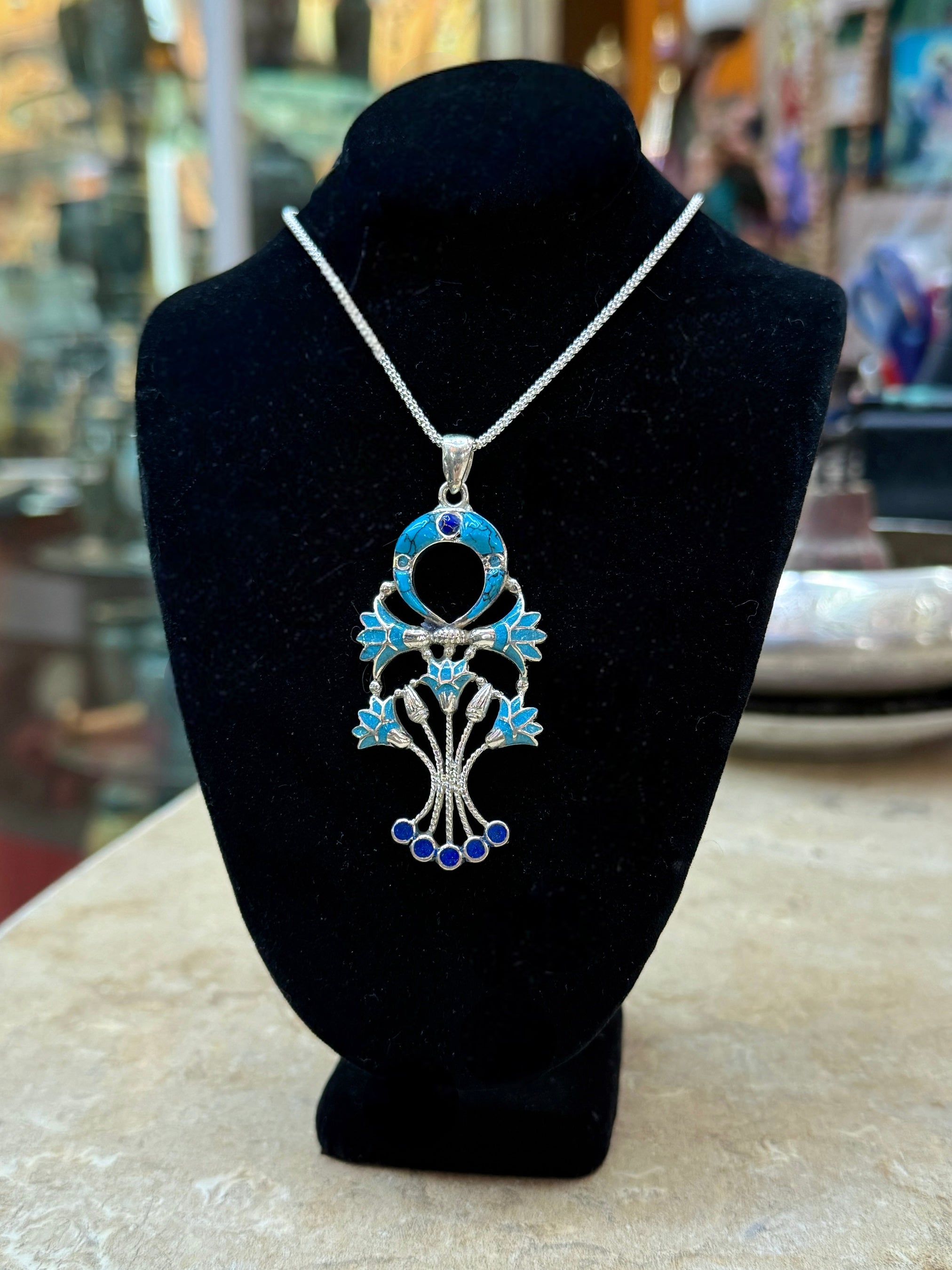 Ankh with Lotus Flowers Pectoral