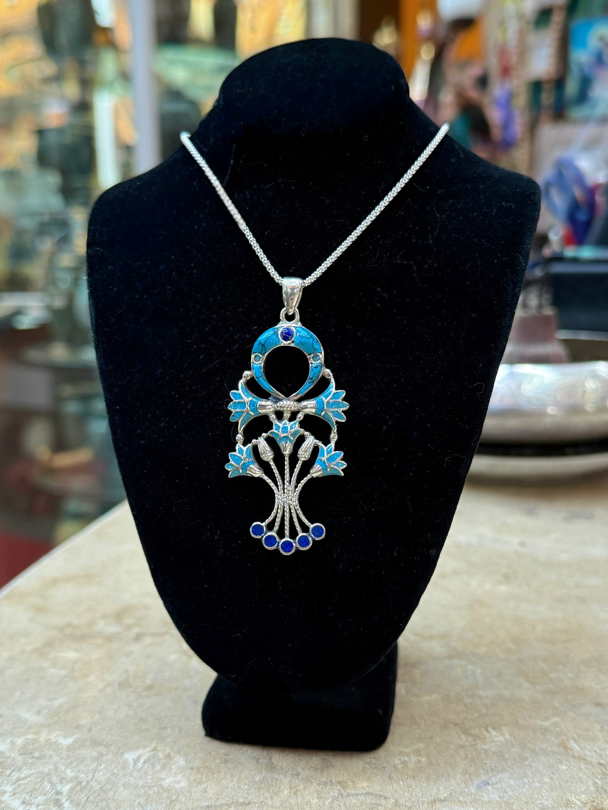 Ankh with Lotus Flowers Pectoral