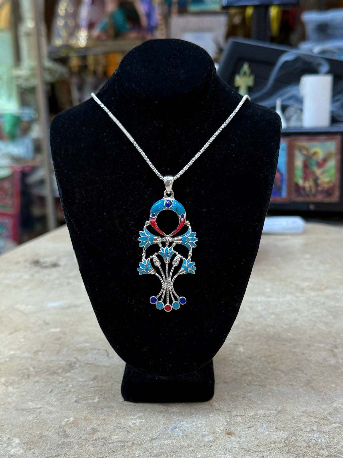 Ankh with Lotus Flowers Pectoral