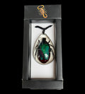 Green Rose Chafer Beetle Necklace