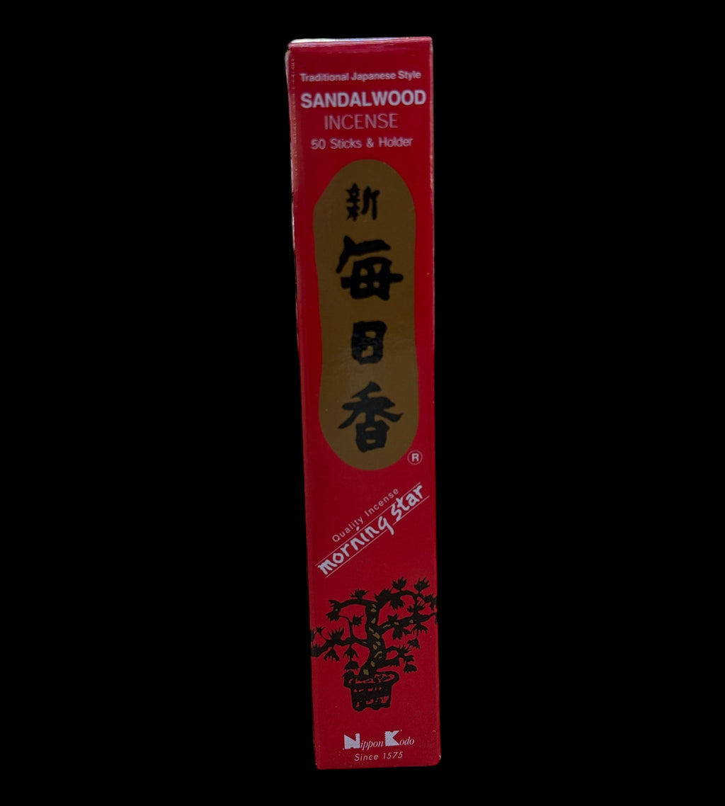 Sandalwood Morning Star Incense 50 stick box with cermaic burner
