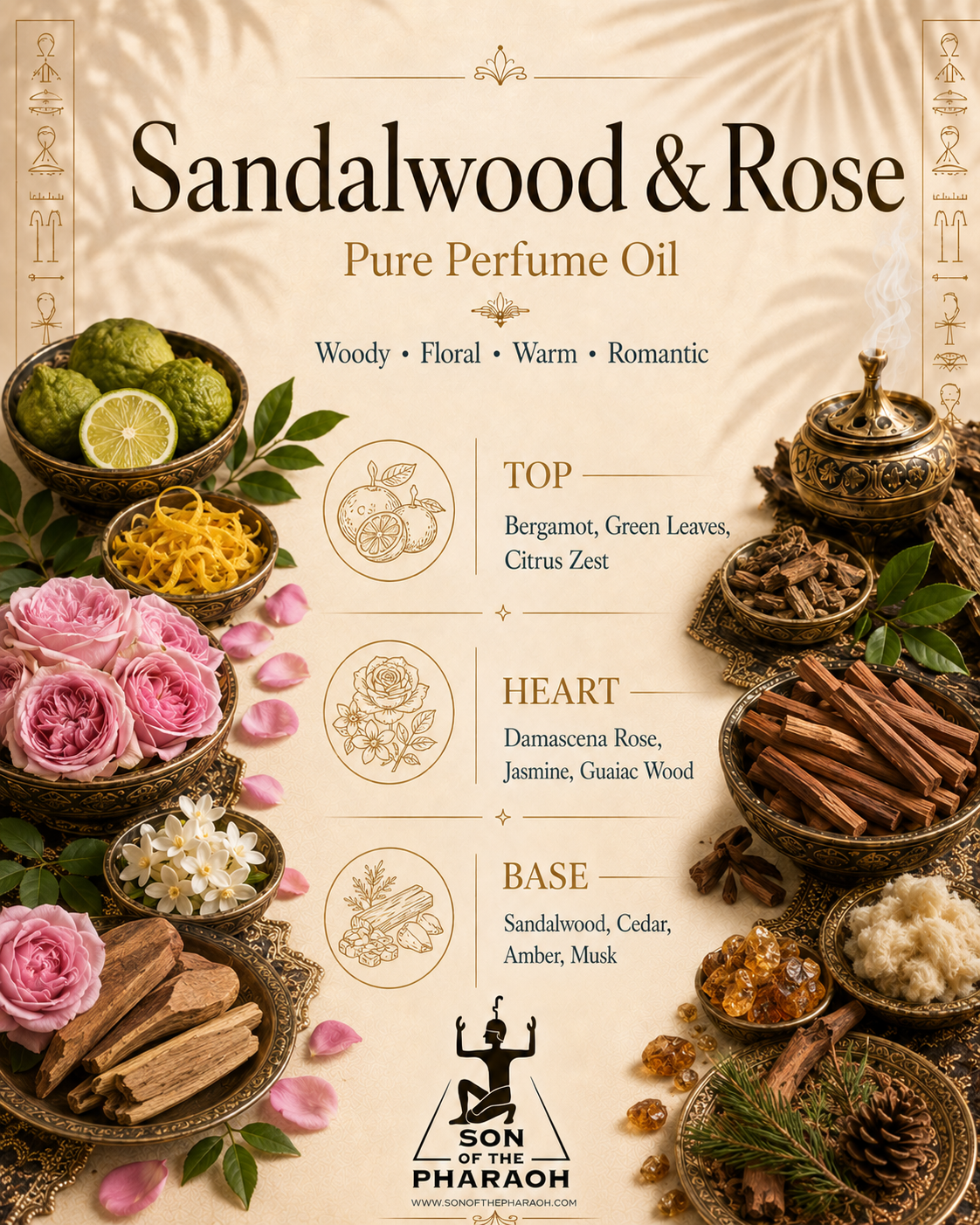 Sandalwood Rose Perfume Oil