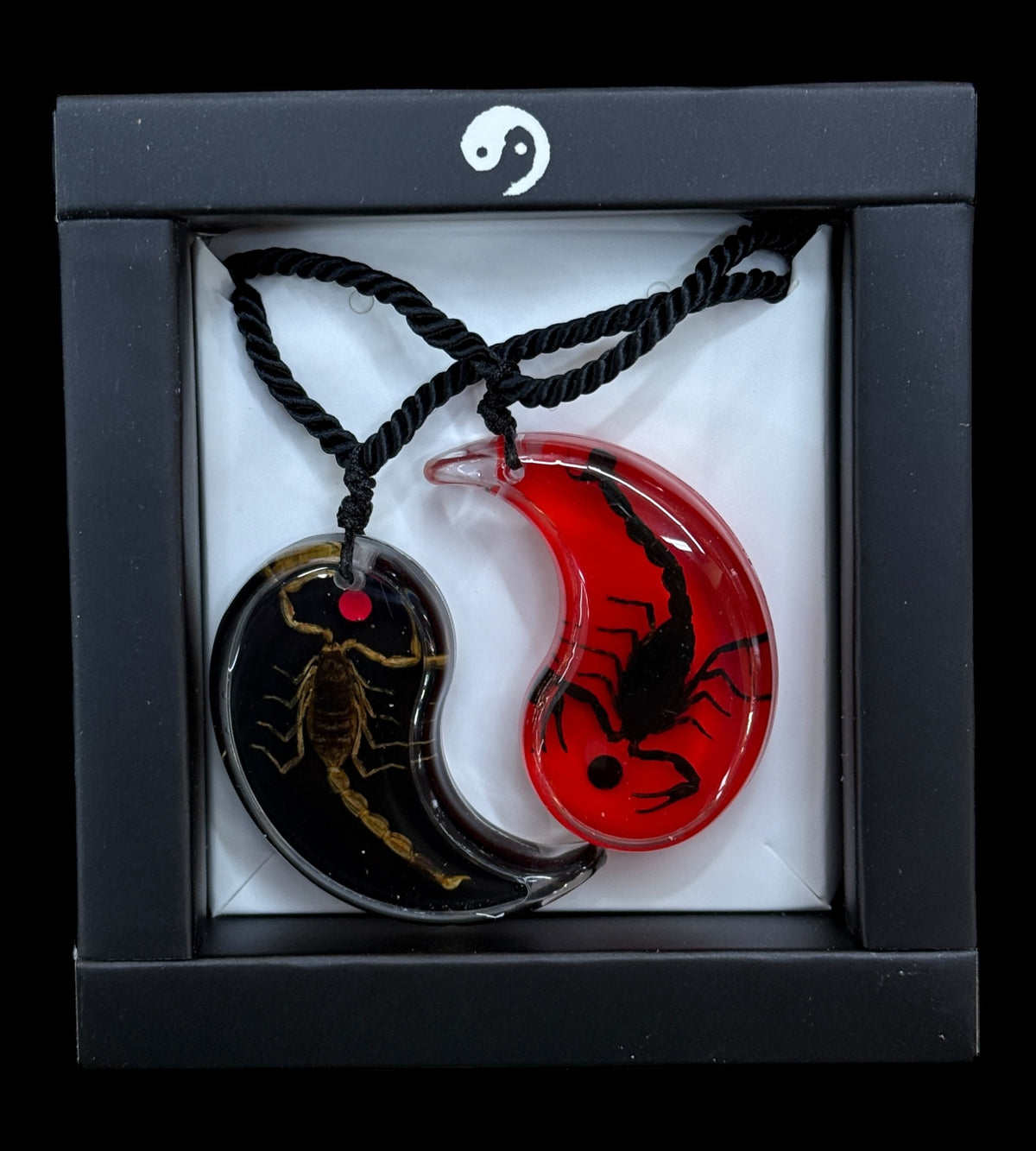 Scorpion Yin Yang Necklace Set