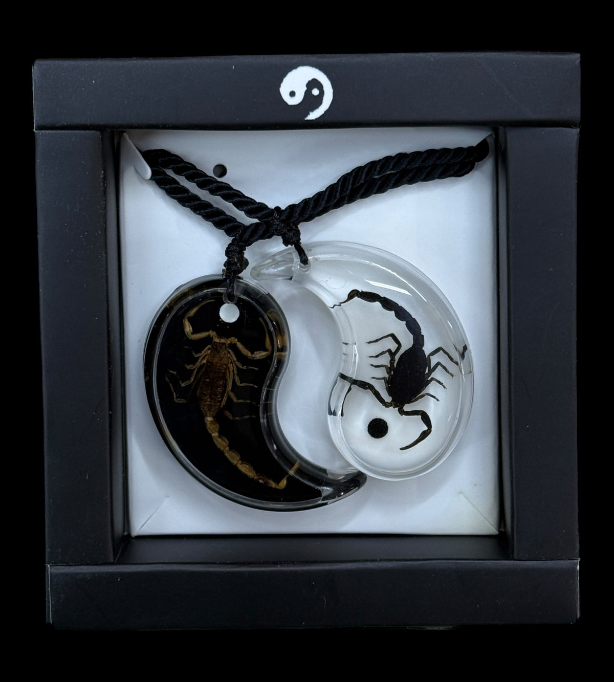 Scorpion Yin Yang Necklace Set