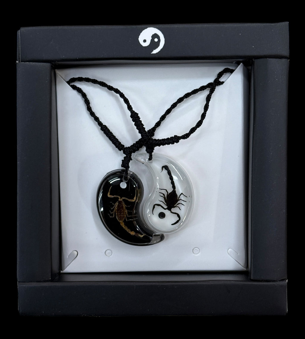 Scorpion Yin Yang Necklace Set