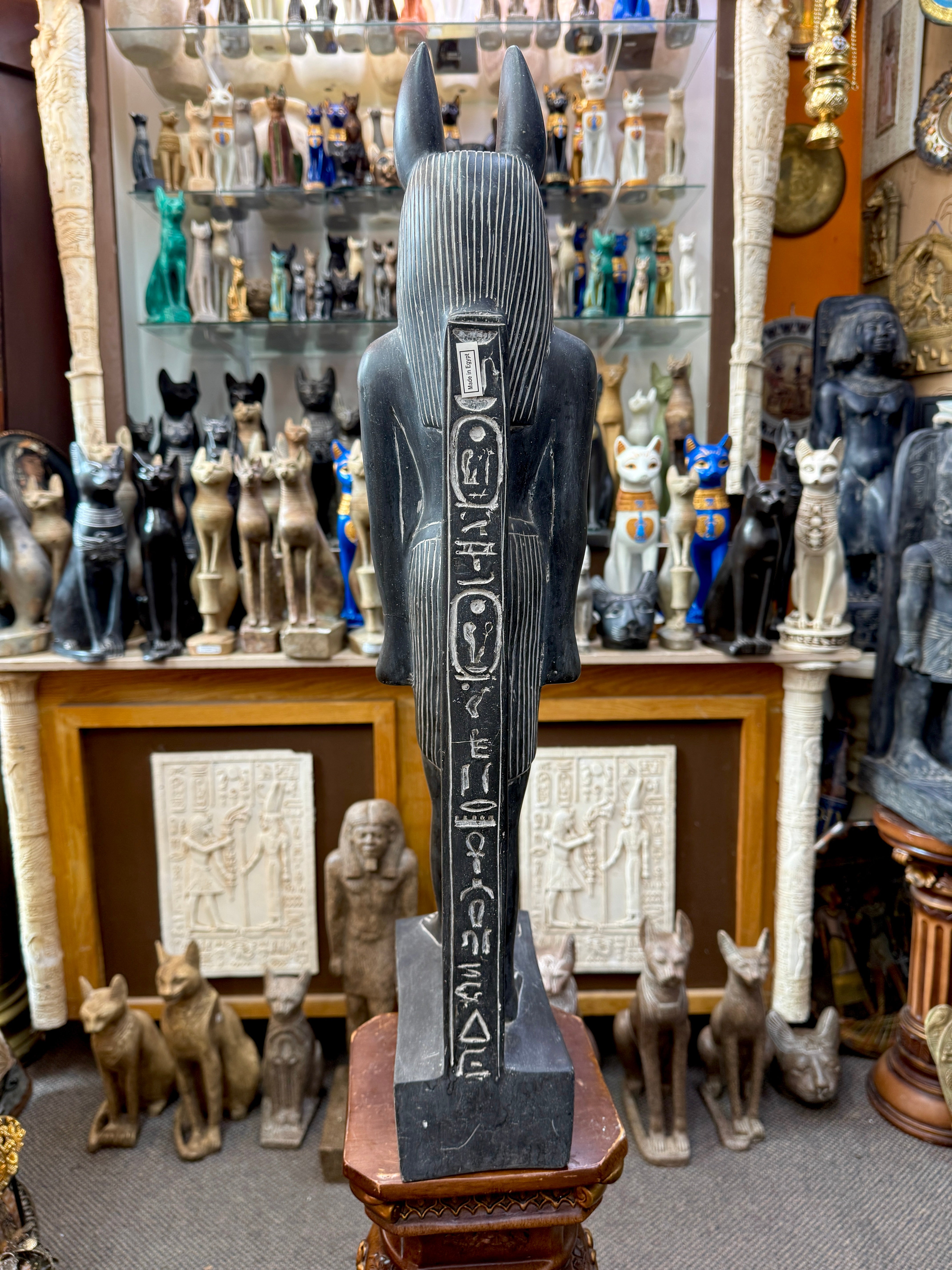 Anubis Statue - Large Basalt