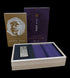 oedo-koh Aloeswood incense gift set 60 sticks with tin burner and wooden gift box open