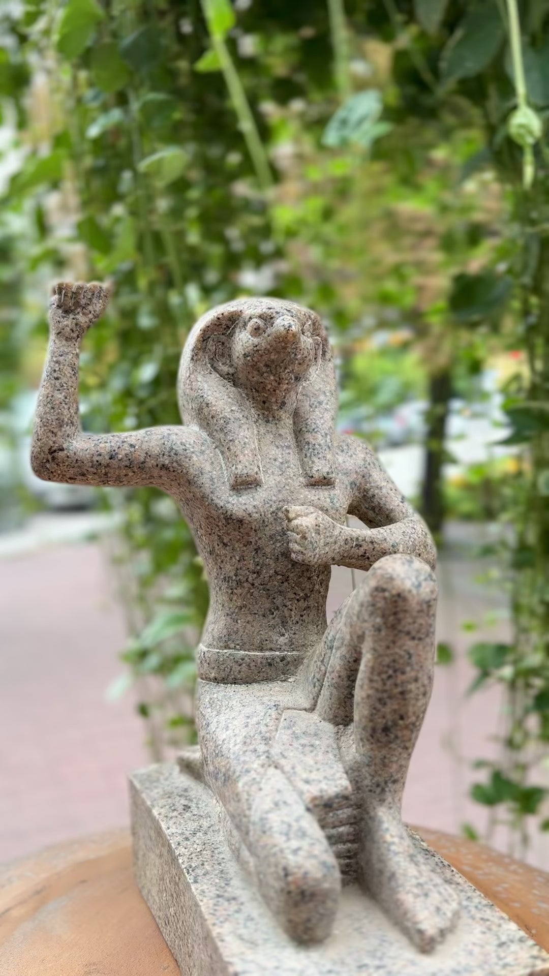 Horus Greeting the Sun Statue