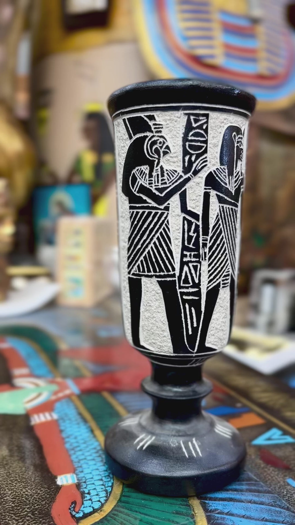 Egyptian Basalt Vase