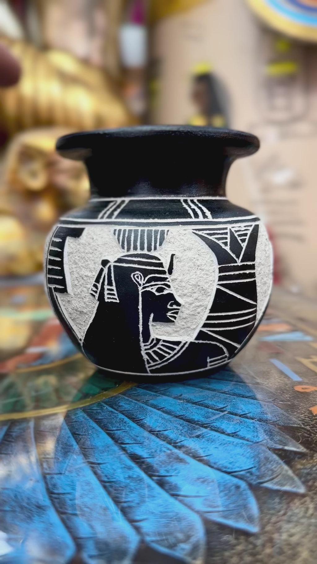Egyptian Basalt Vase