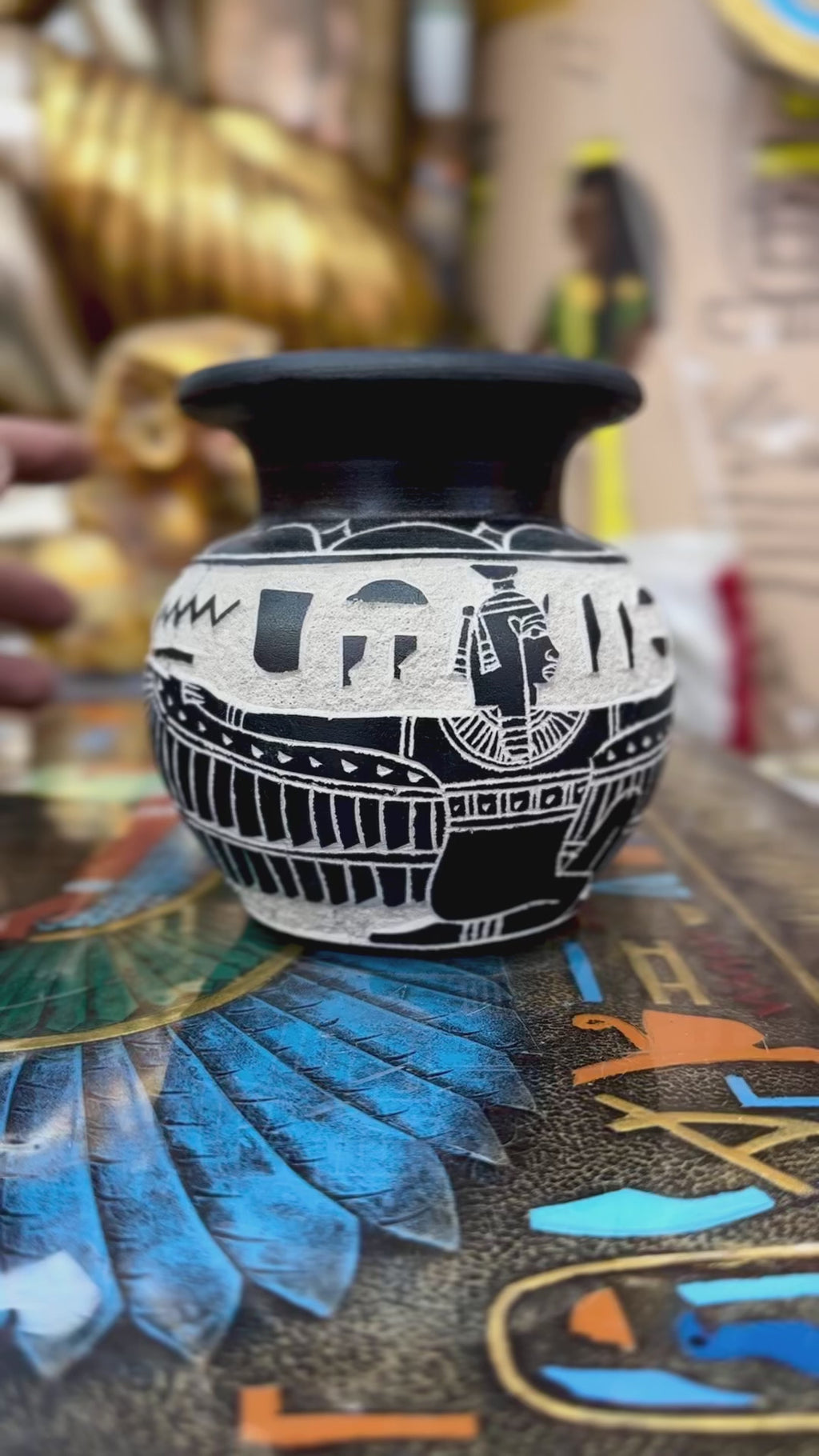 Egyptian Basalt Vase