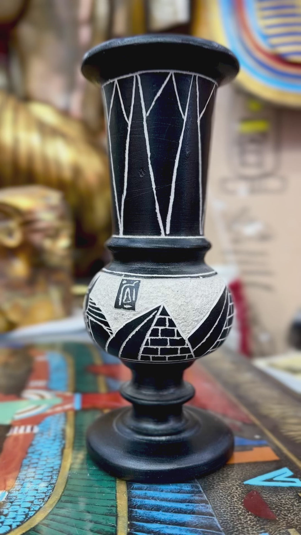 Egyptian Basalt Vase