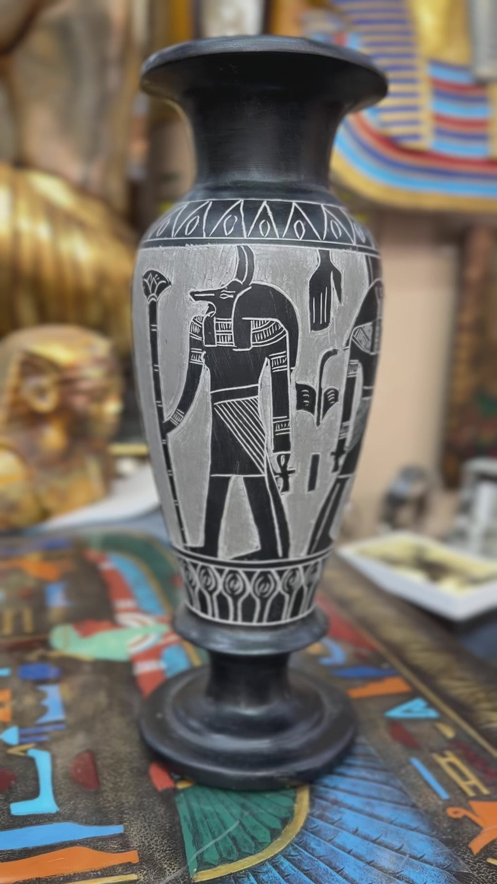 Egyptian Basalt Vase
