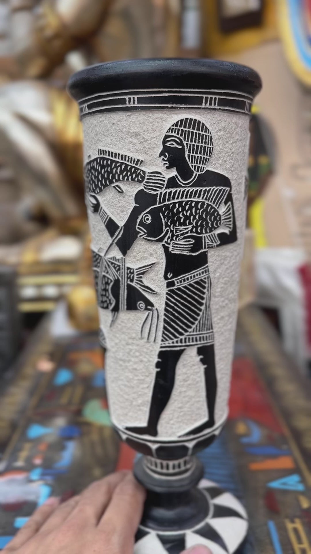 Egyptian Basalt Vase
