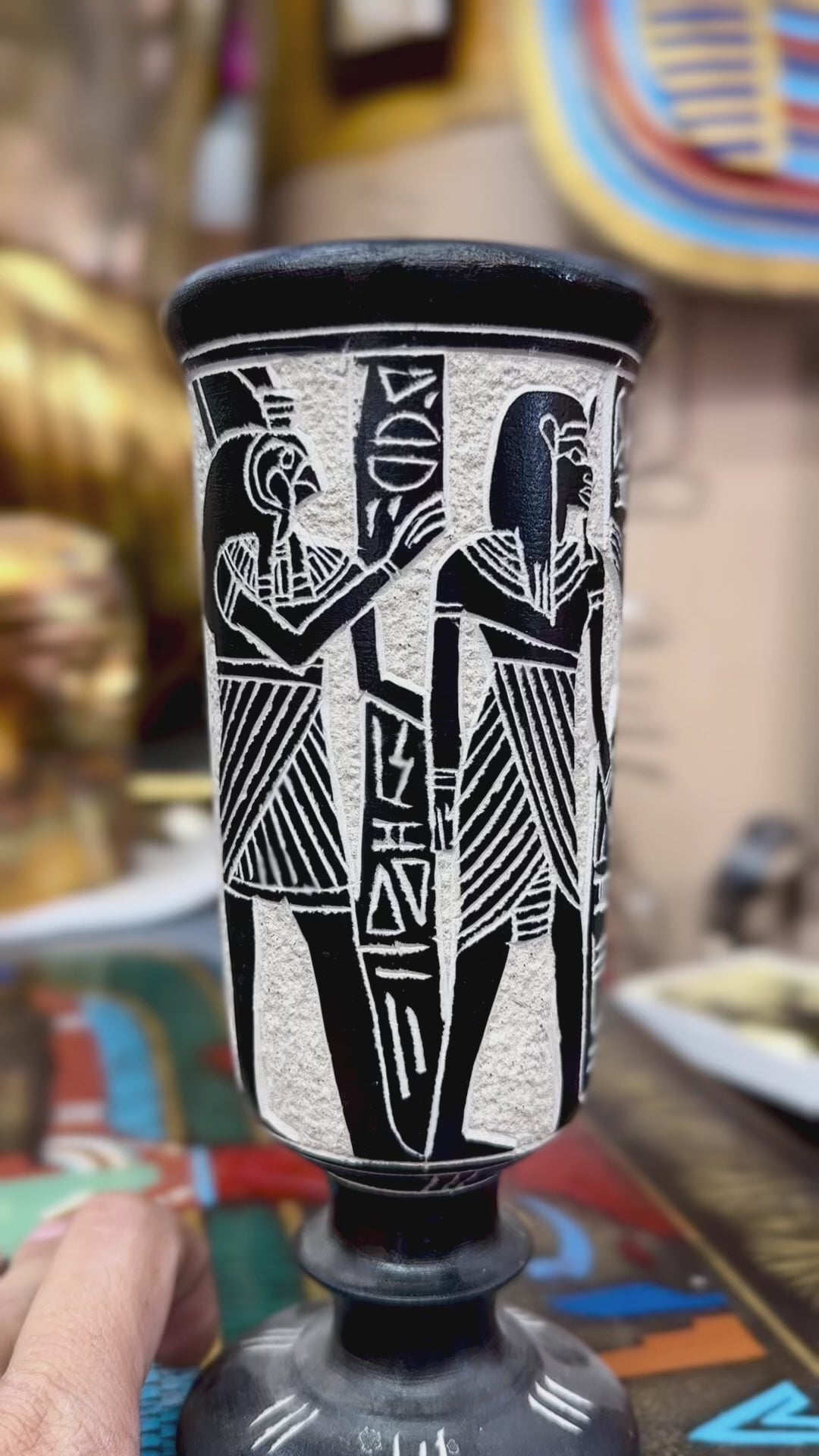 Egyptian Basalt Vase