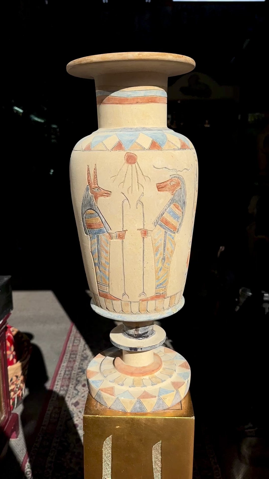 Egyptian Limestone Vase - Handmade in Egypt