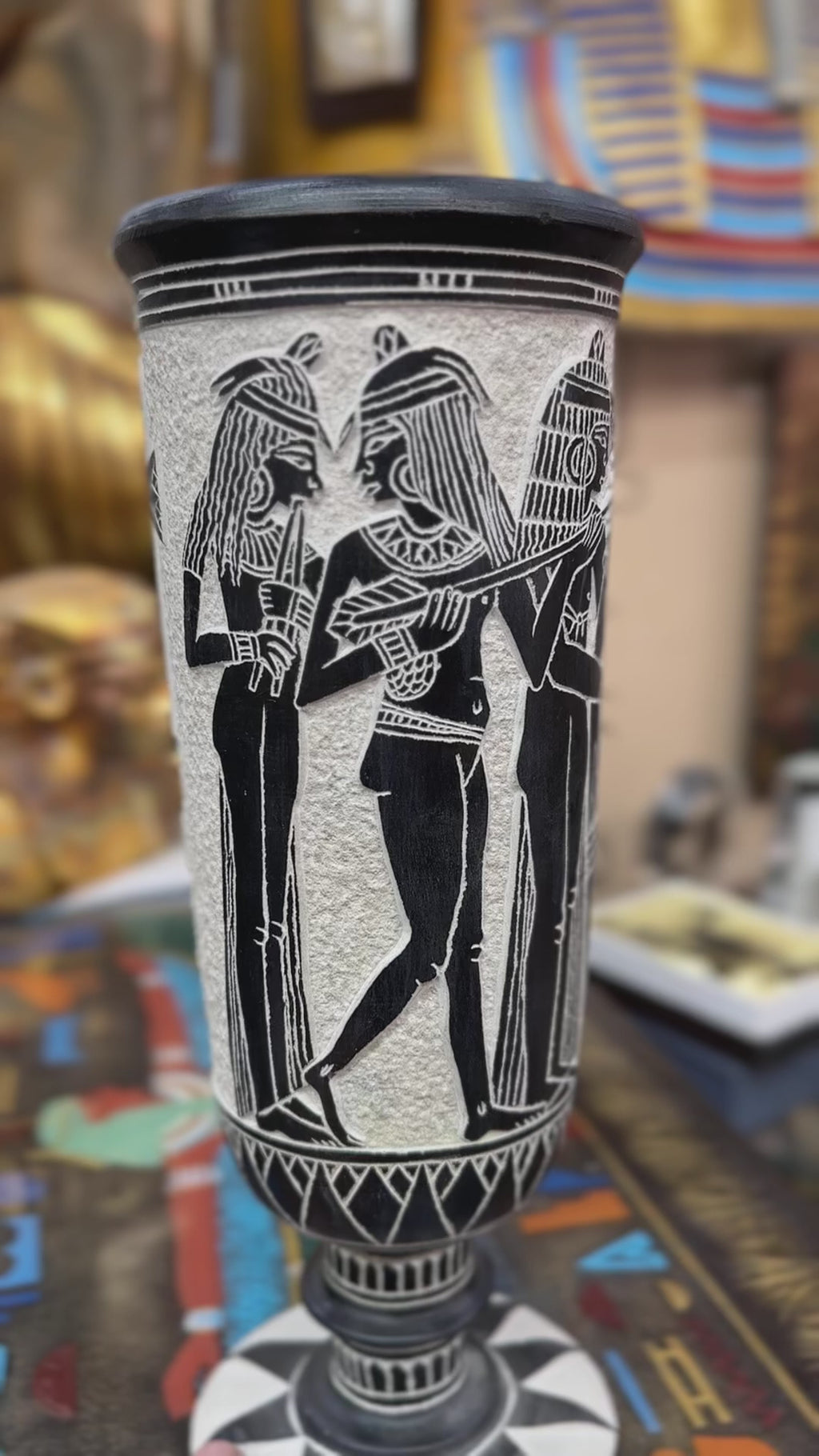 Egyptian Basalt Vase