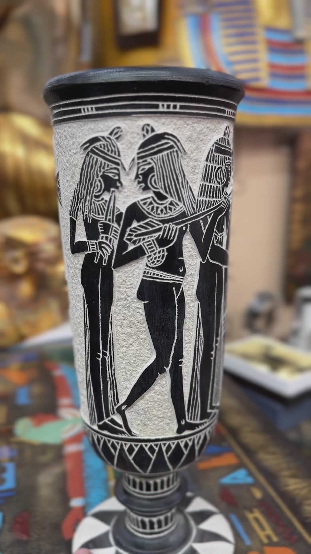 Egyptian Basalt Vase