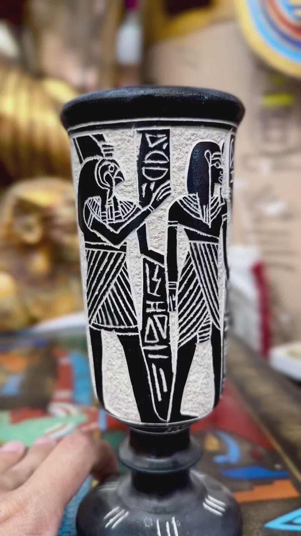 Egyptian Basalt Vase