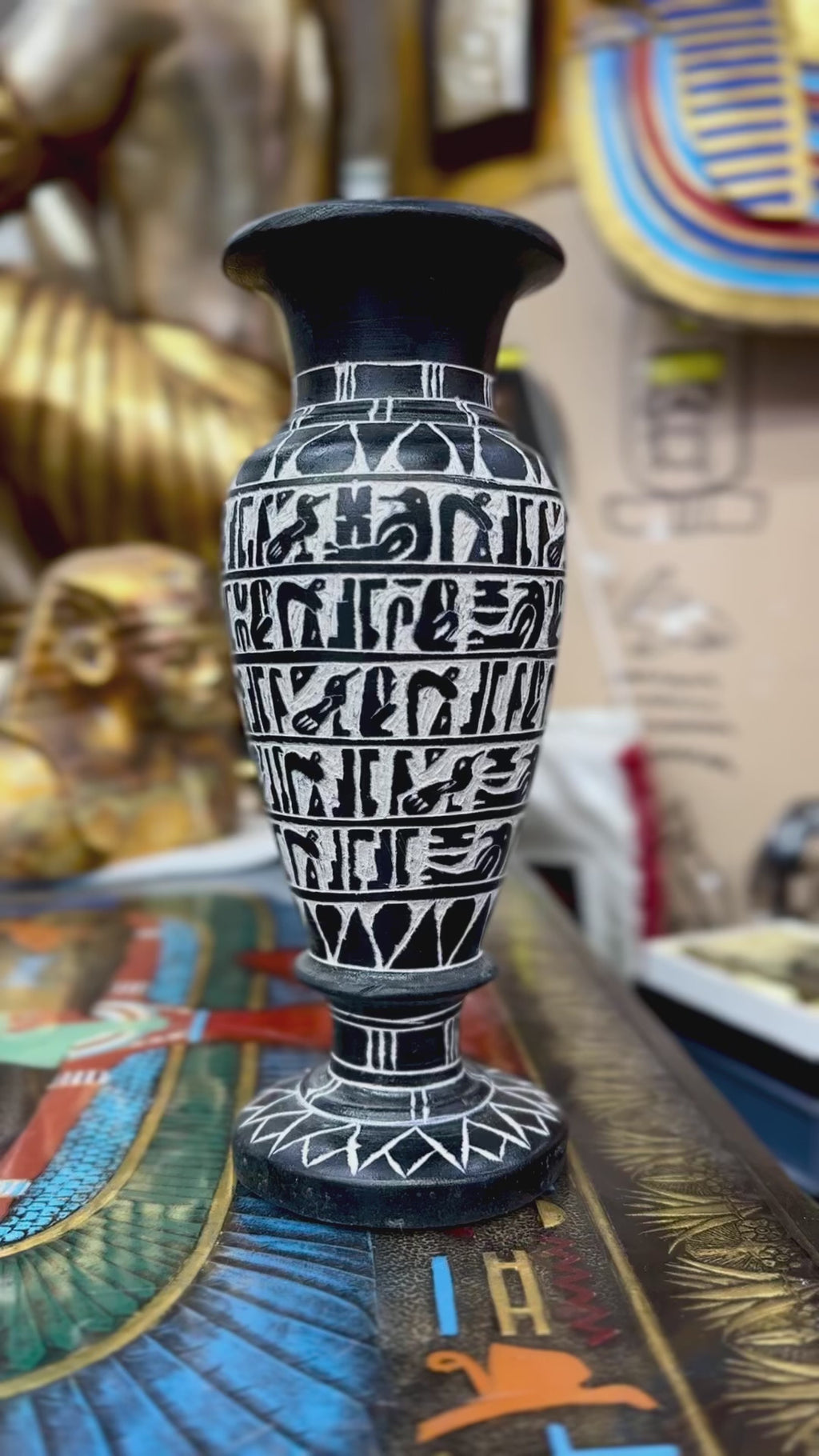 Egyptian Basalt Vase