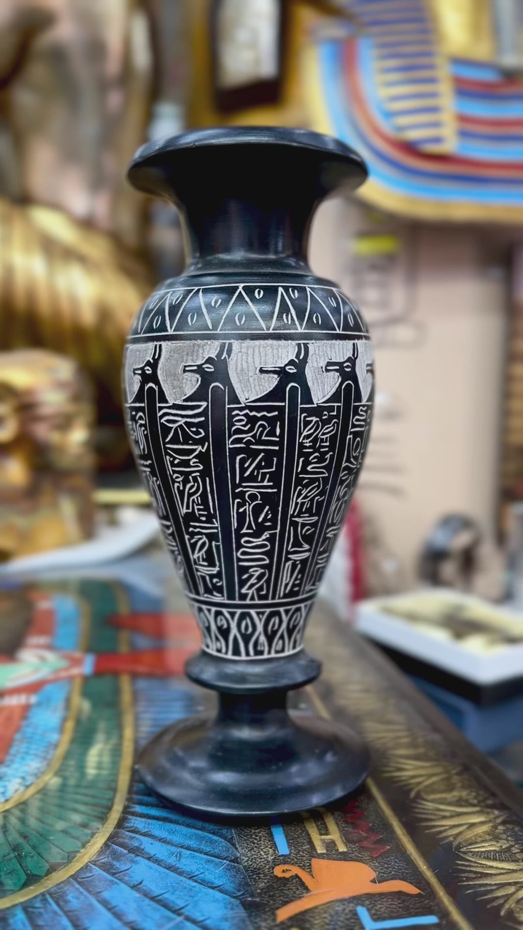 Egyptian Basalt Vase