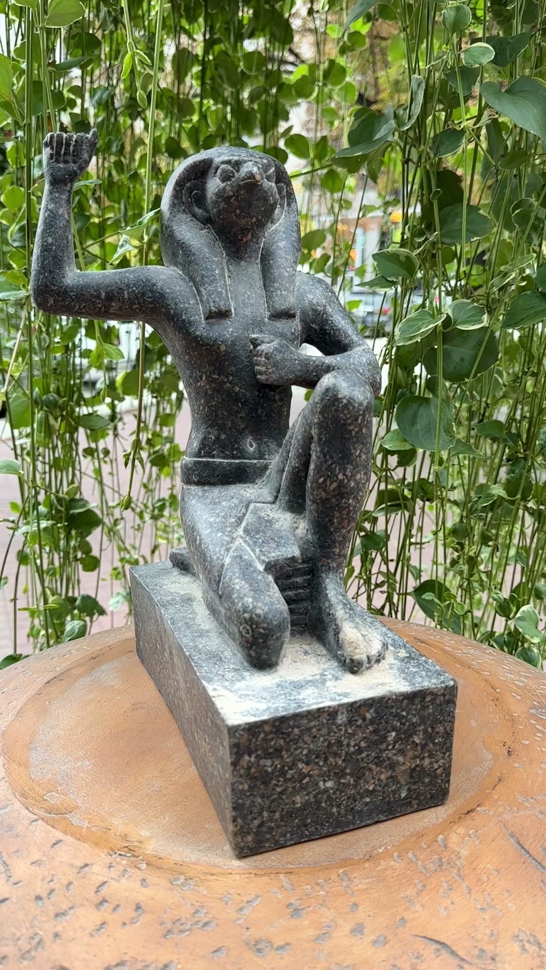 Horus Greeting the Sun Statue